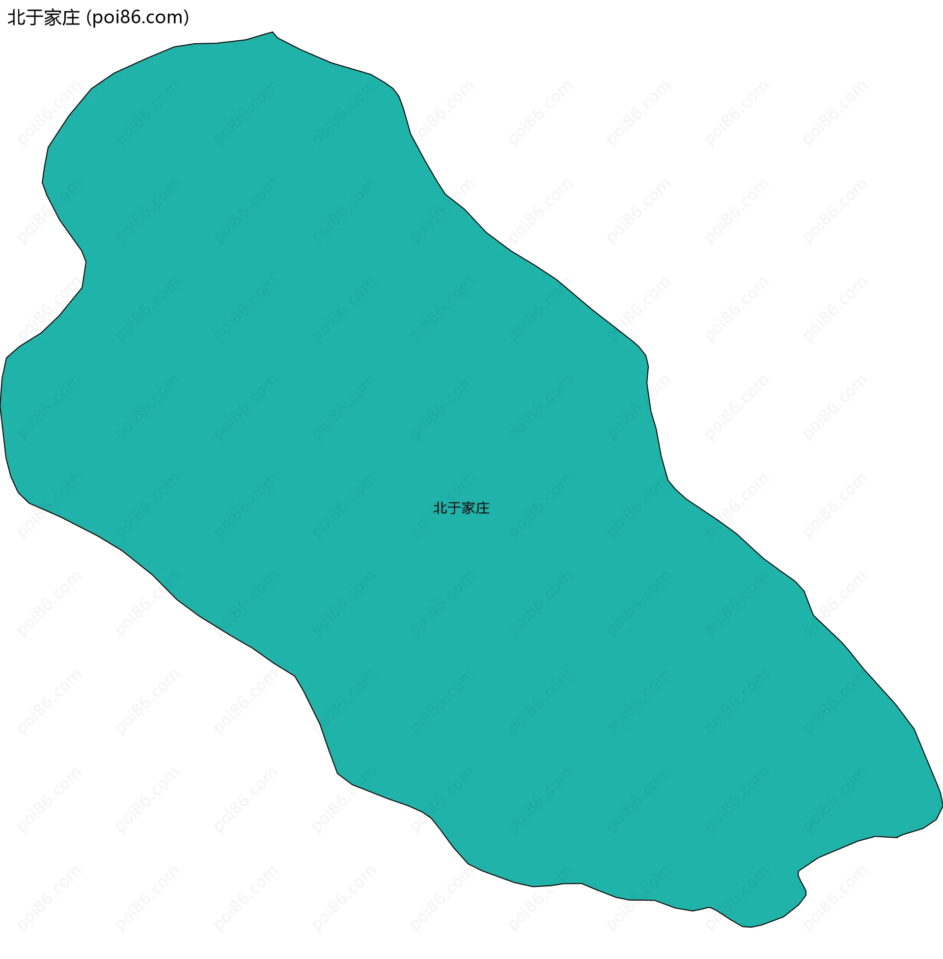 北于家庄边界地图