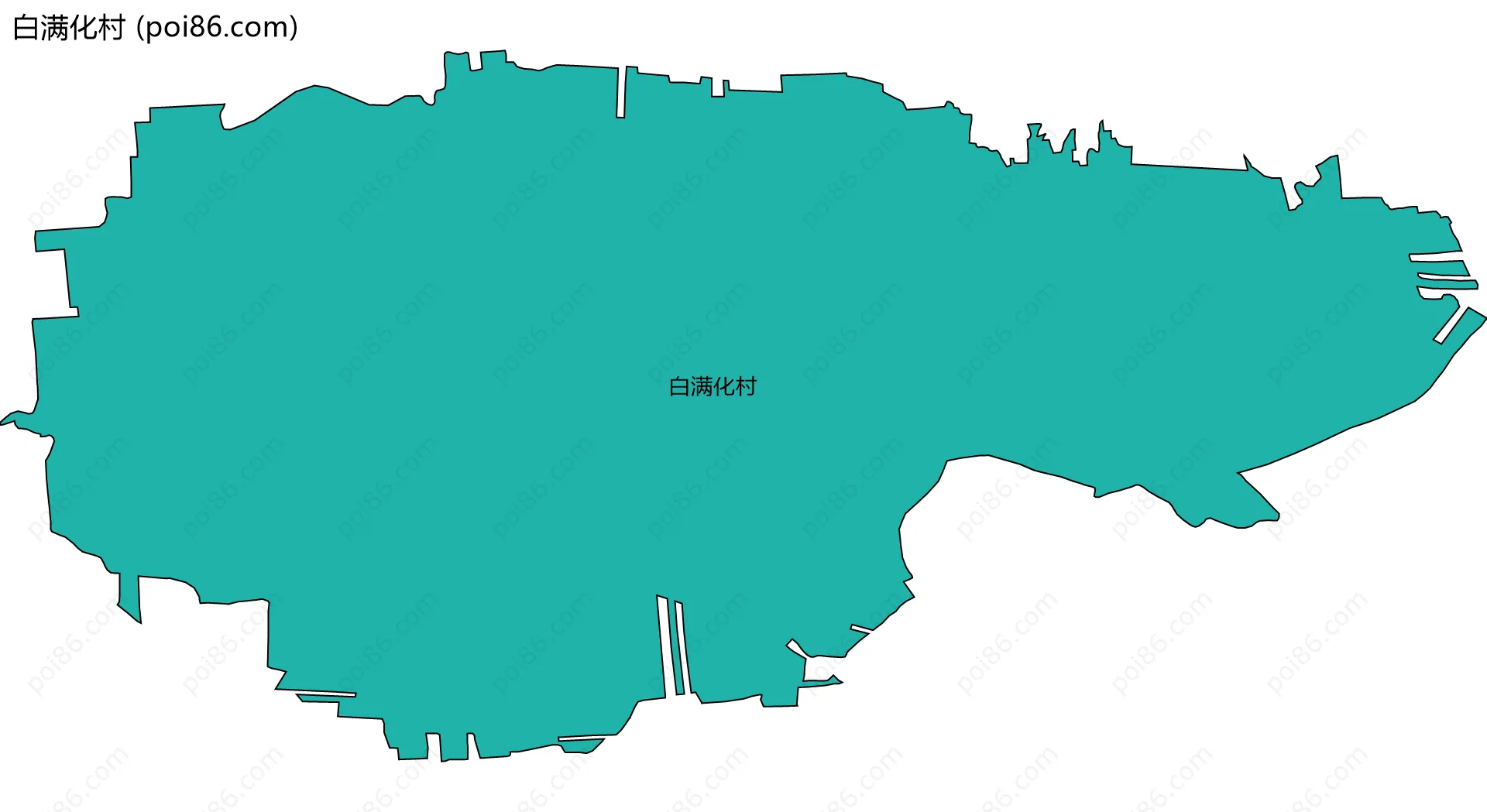 白满化村边界地图