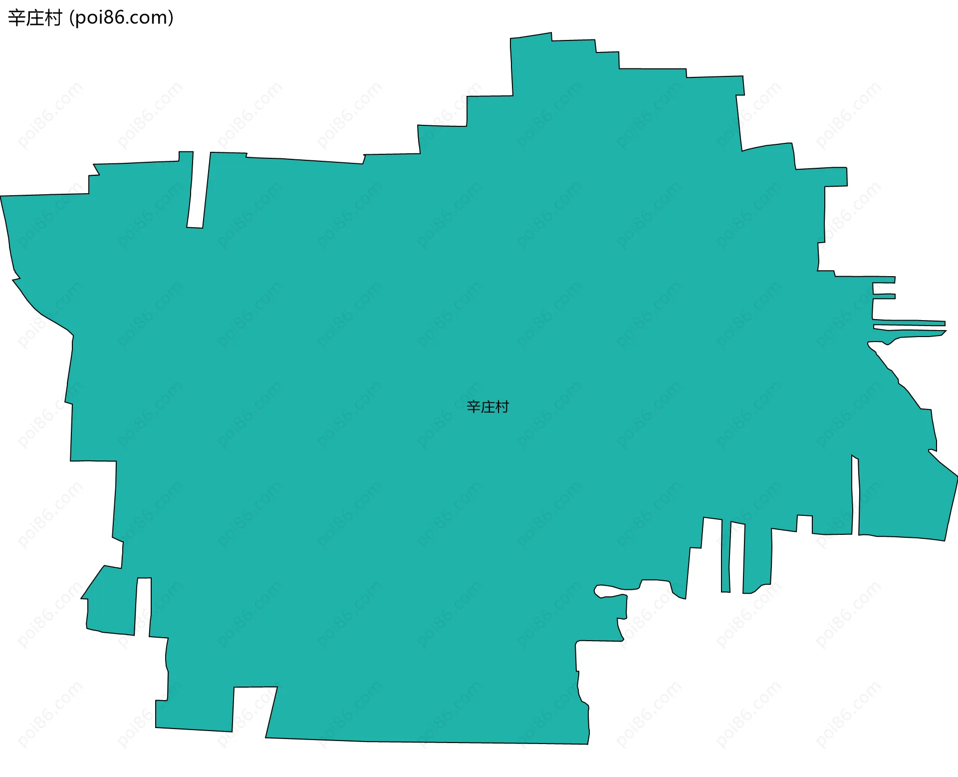 辛庄村边界地图