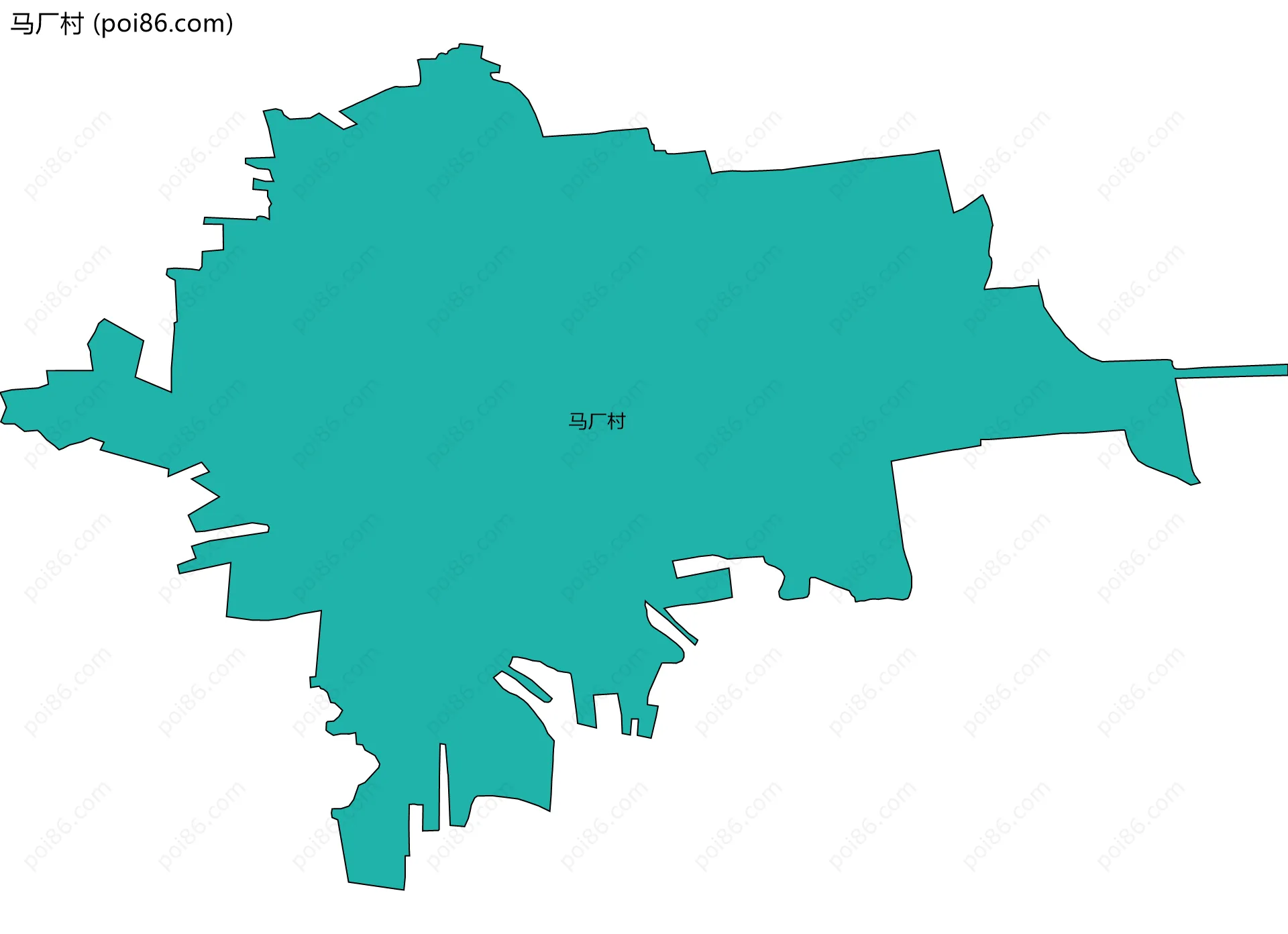 马厂村边界地图