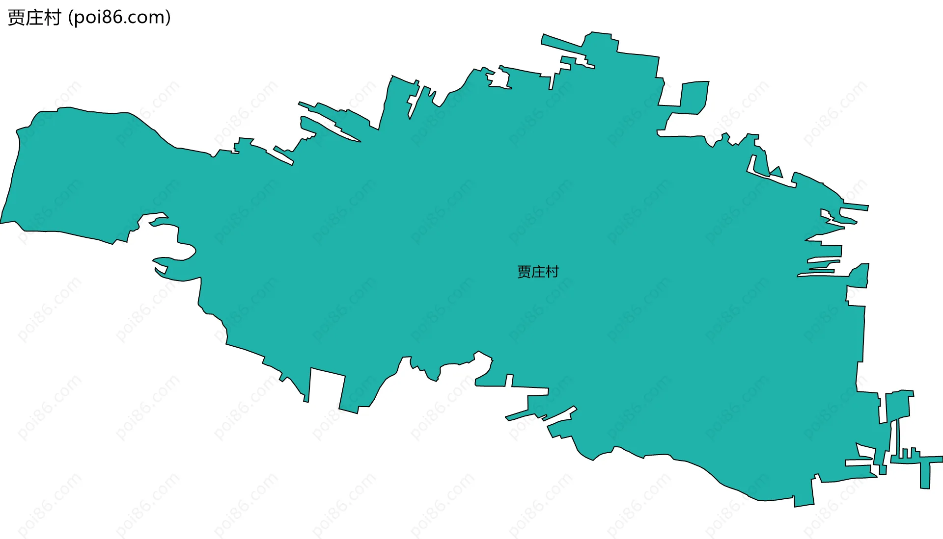 贾庄村边界地图