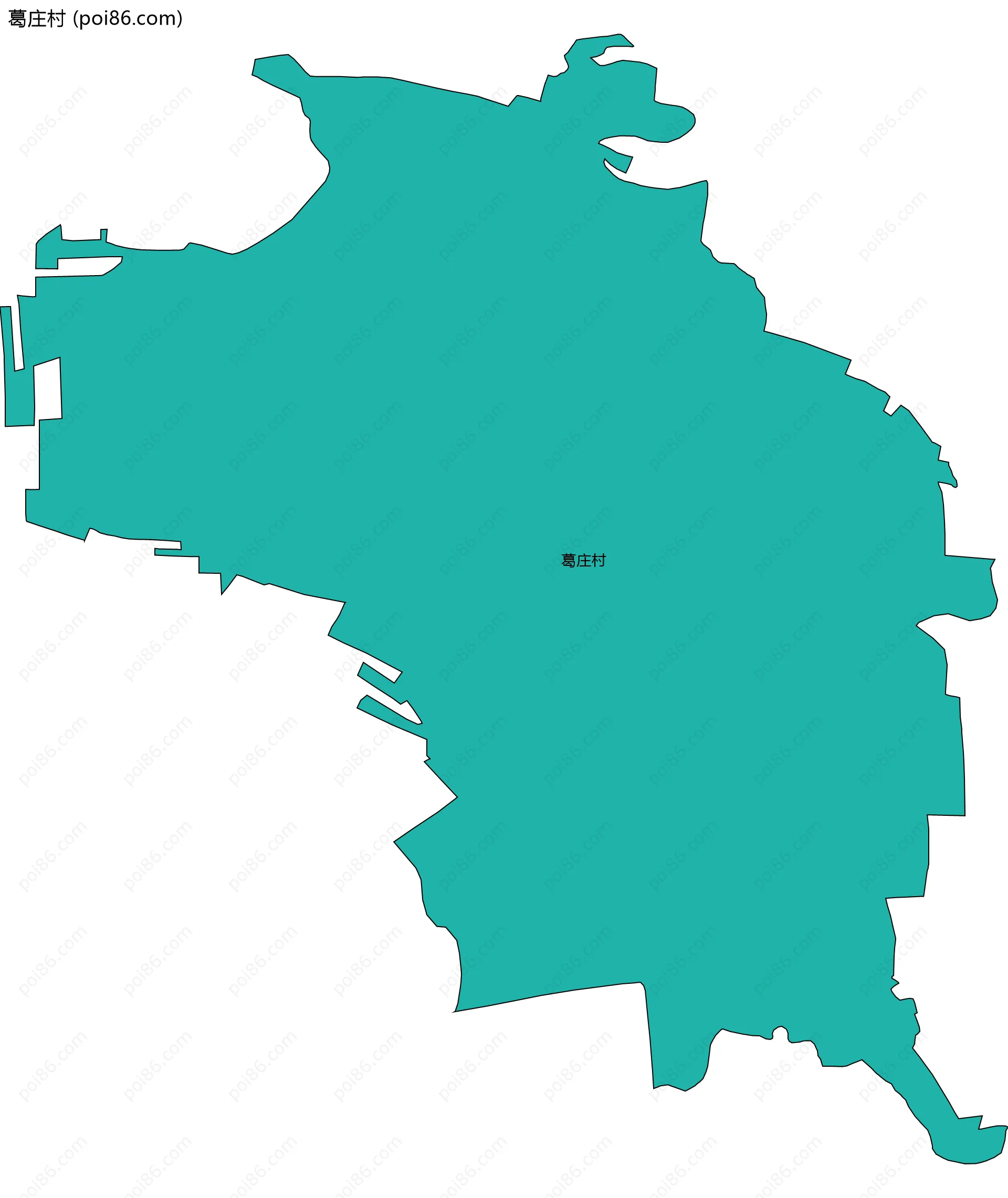 葛庄村边界地图