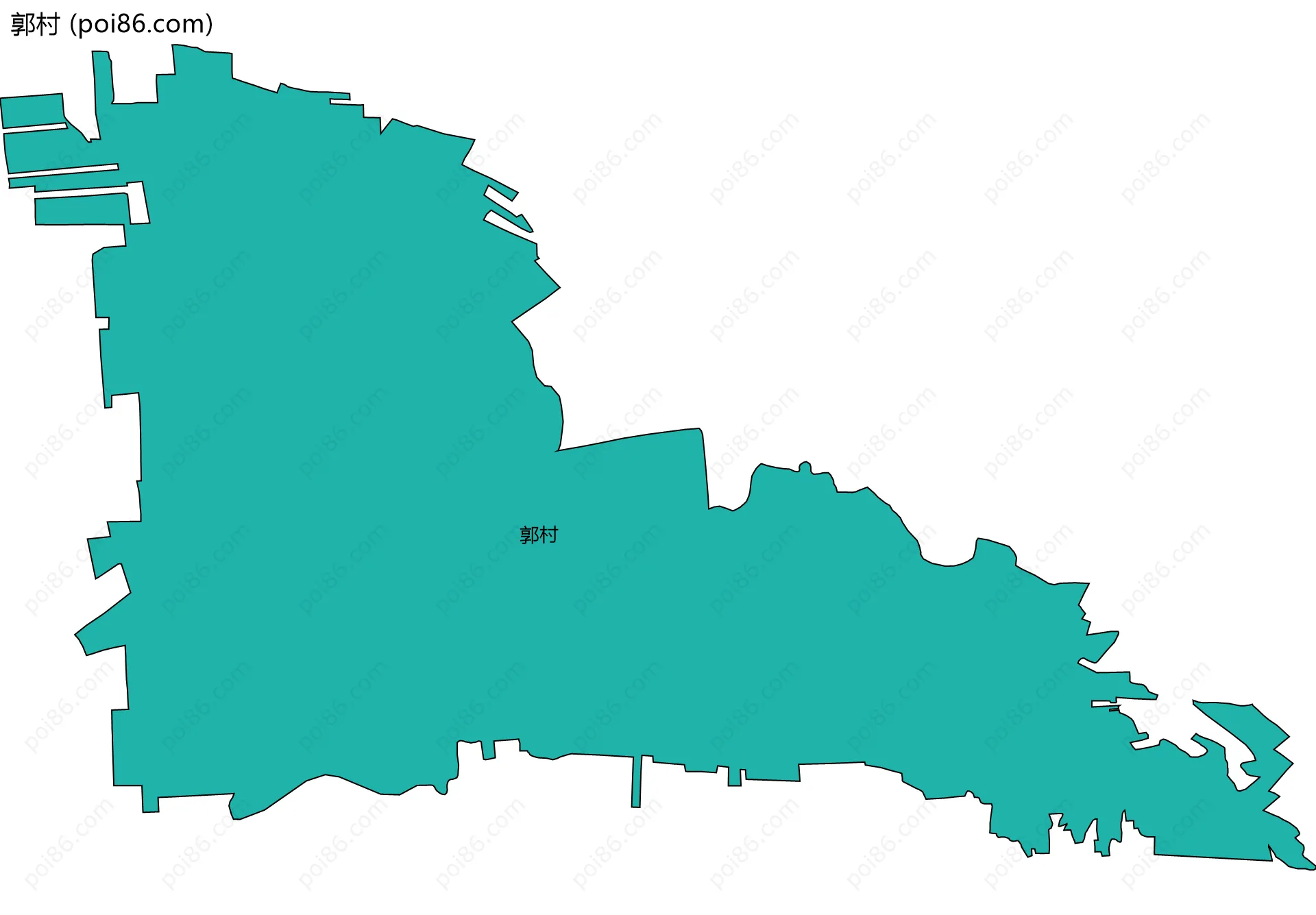 郭村边界地图