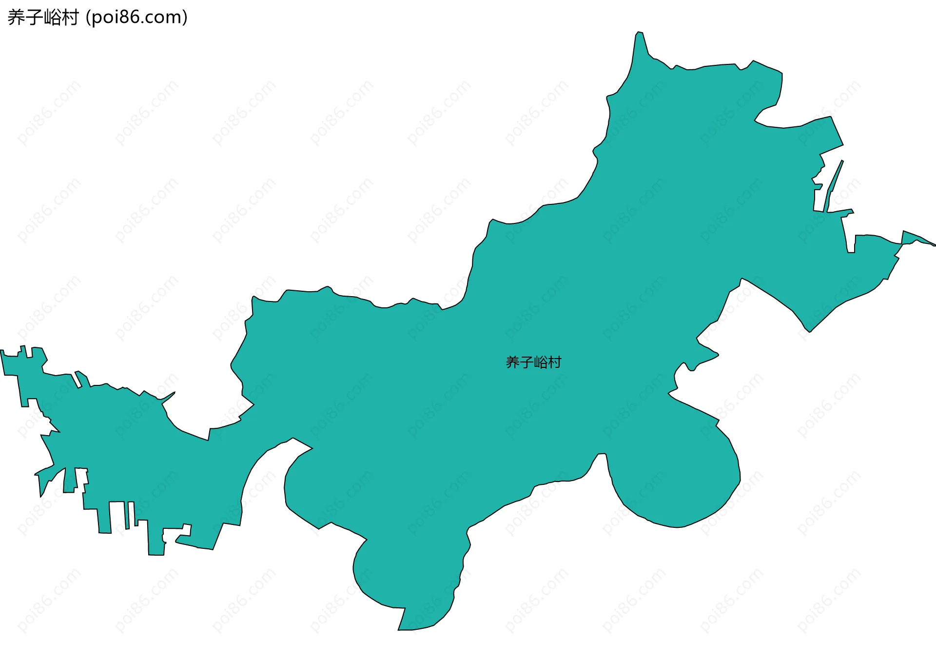 养子峪村边界地图