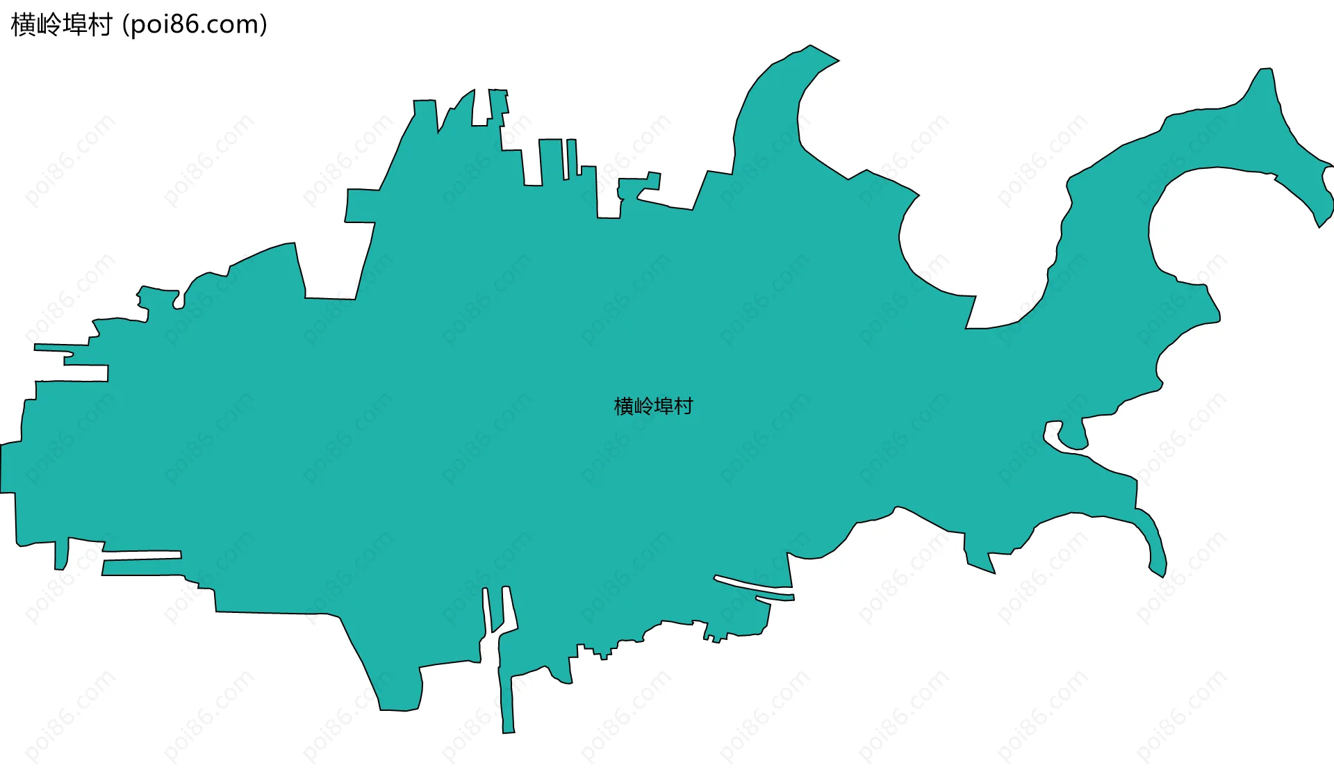 横岭埠村边界地图
