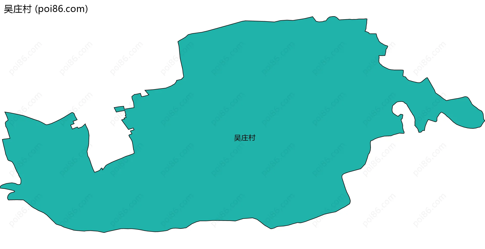 吴庄村边界地图