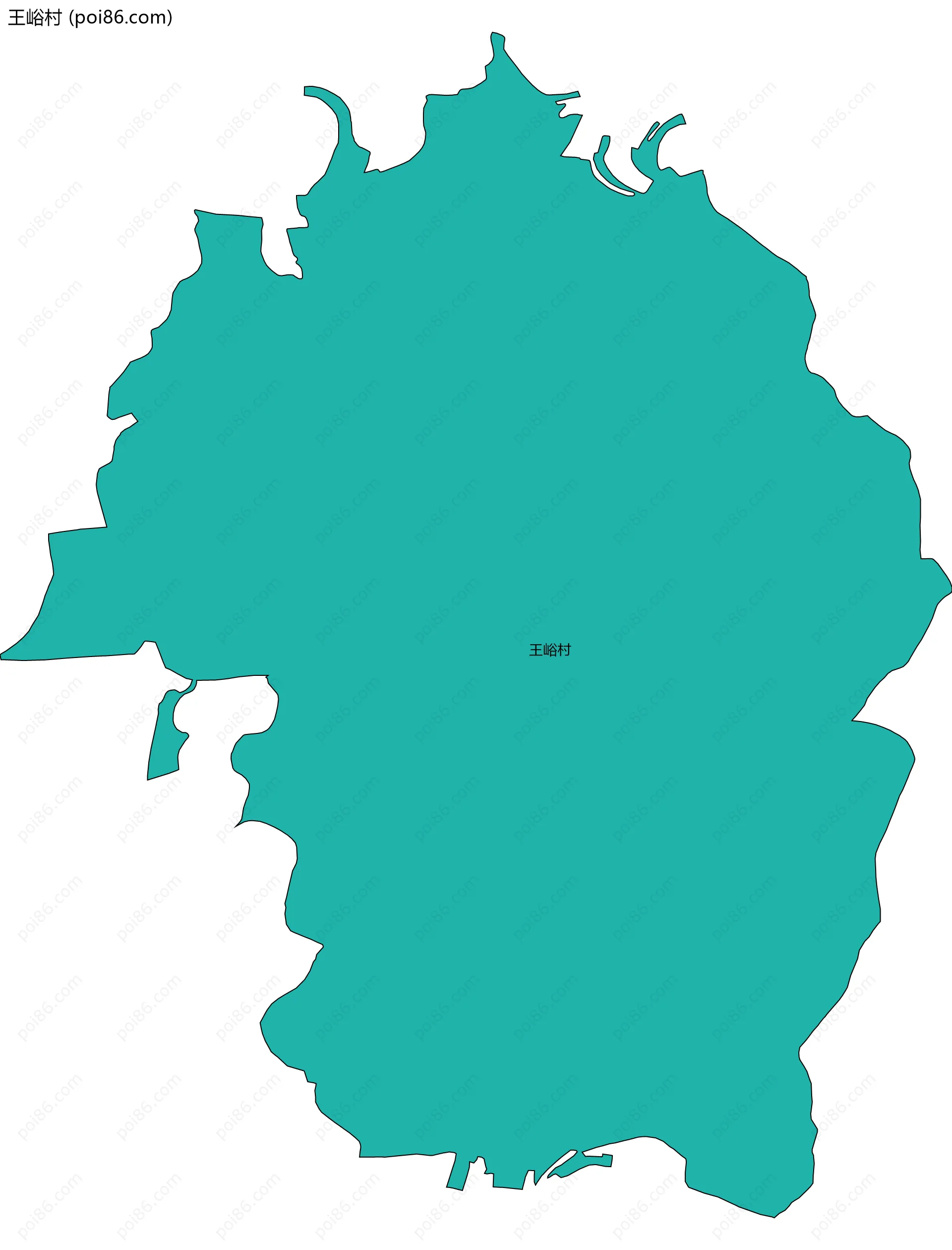 王峪村边界地图