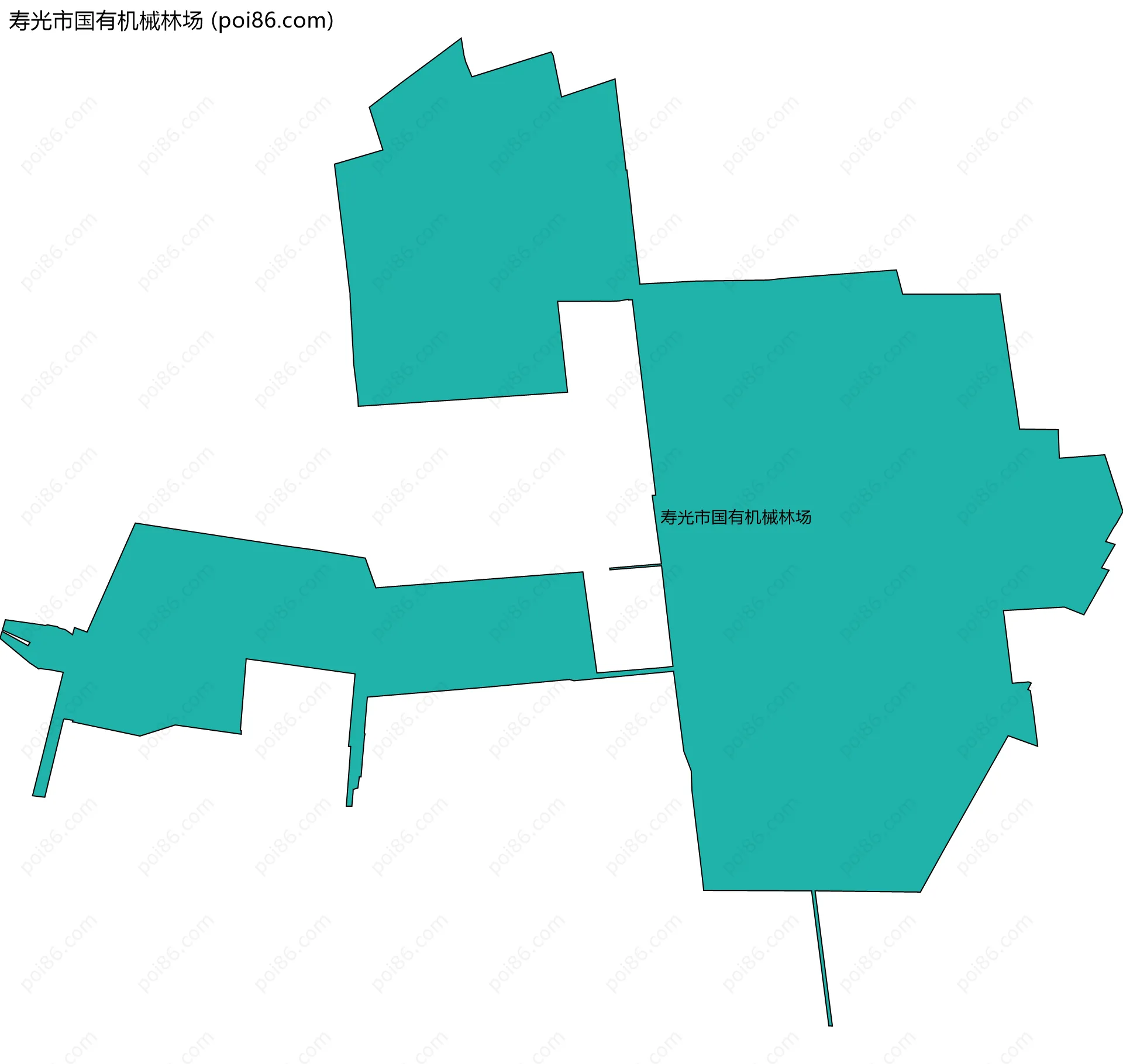 寿光市国有机械林场边界地图