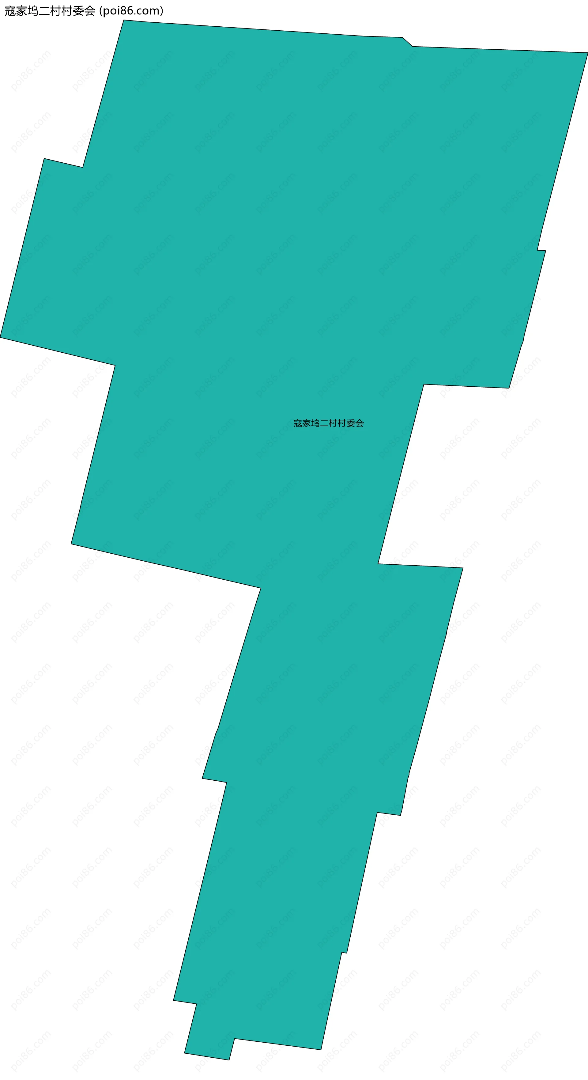 寇家坞二村村委会边界地图