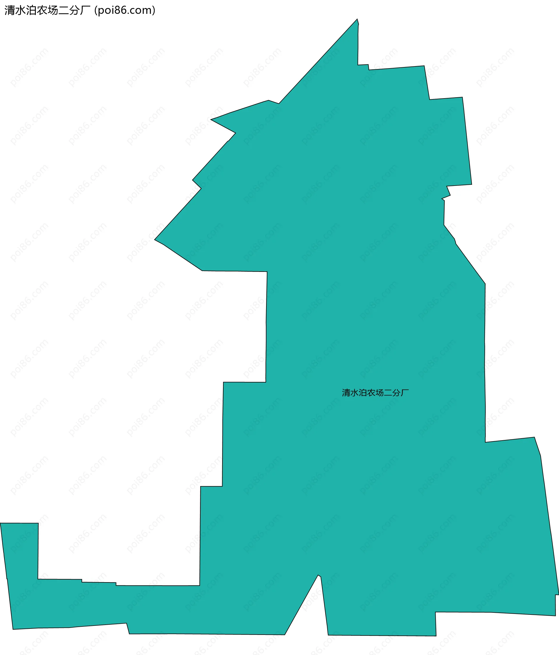 清水泊农场二分厂边界地图
