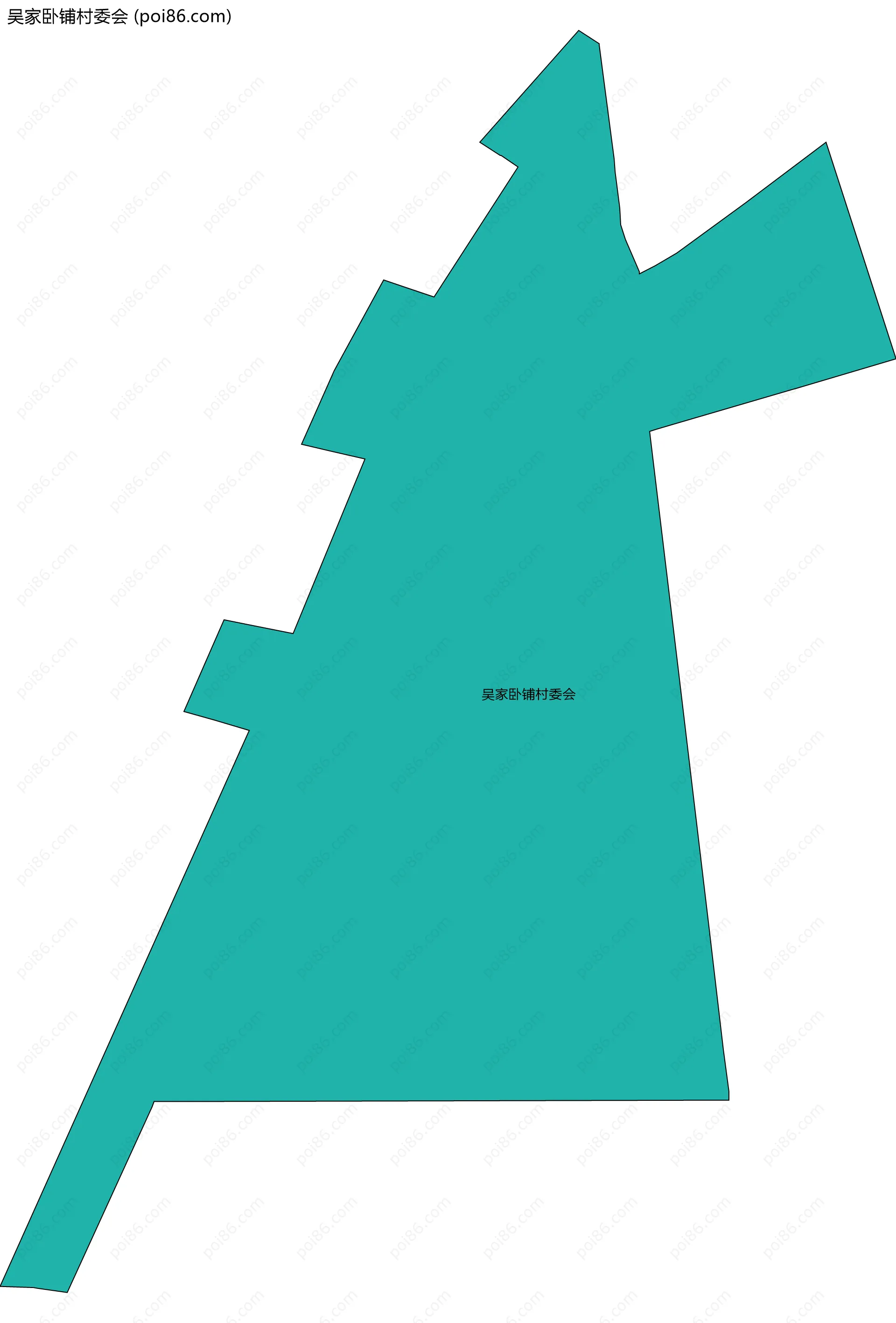 吴家卧铺村委会边界地图