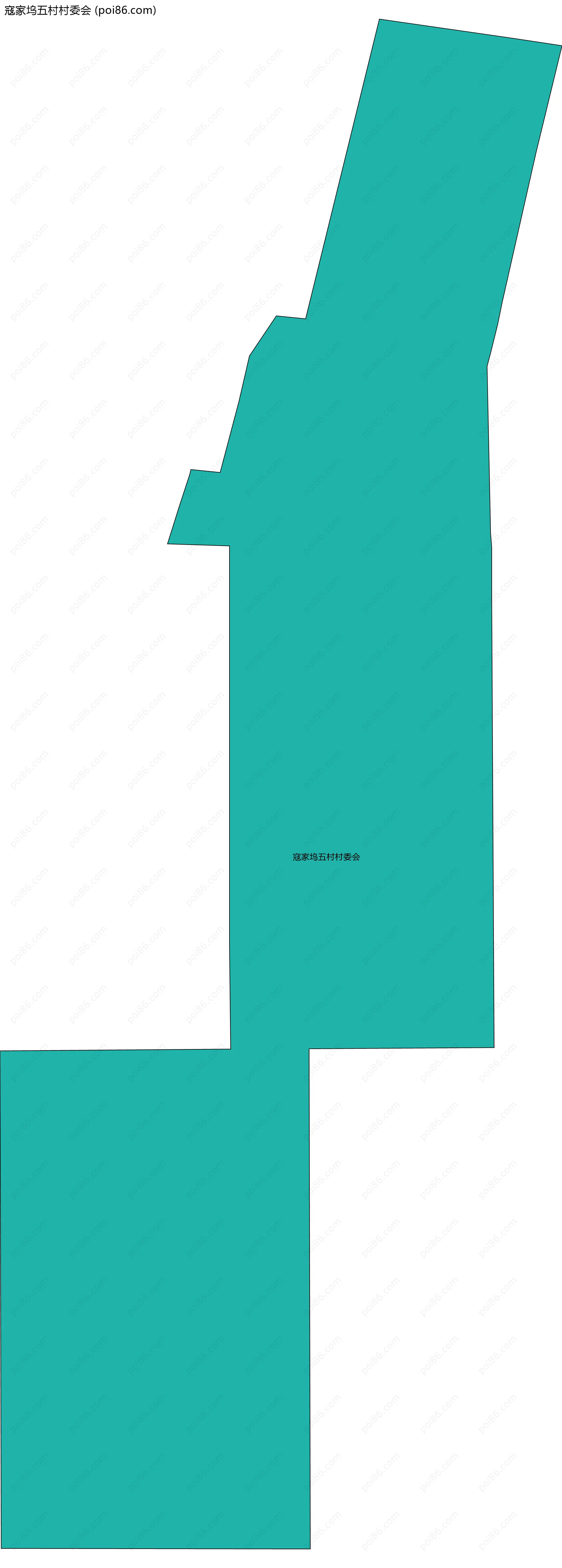 寇家坞五村村委会边界地图