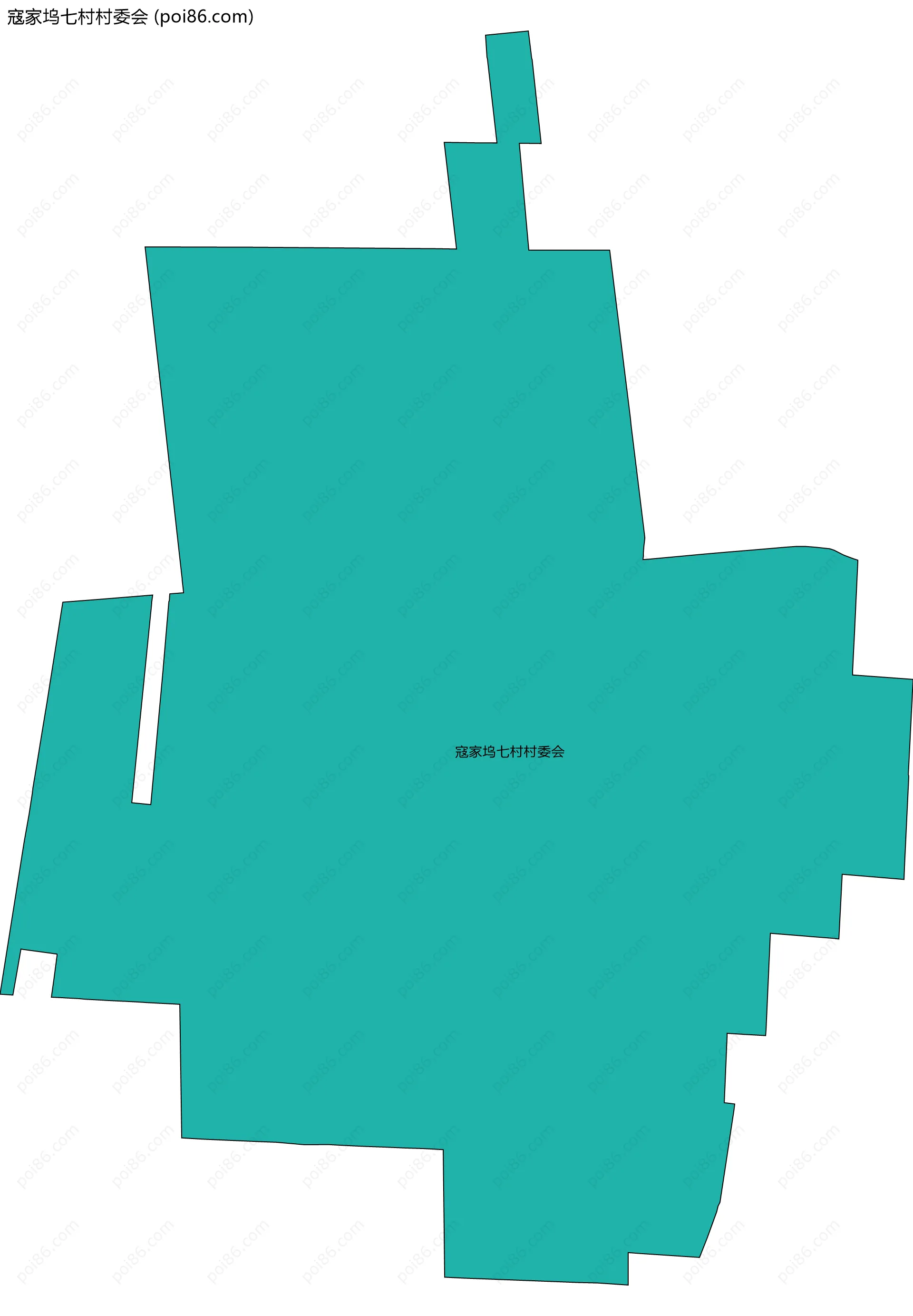 寇家坞七村村委会边界地图