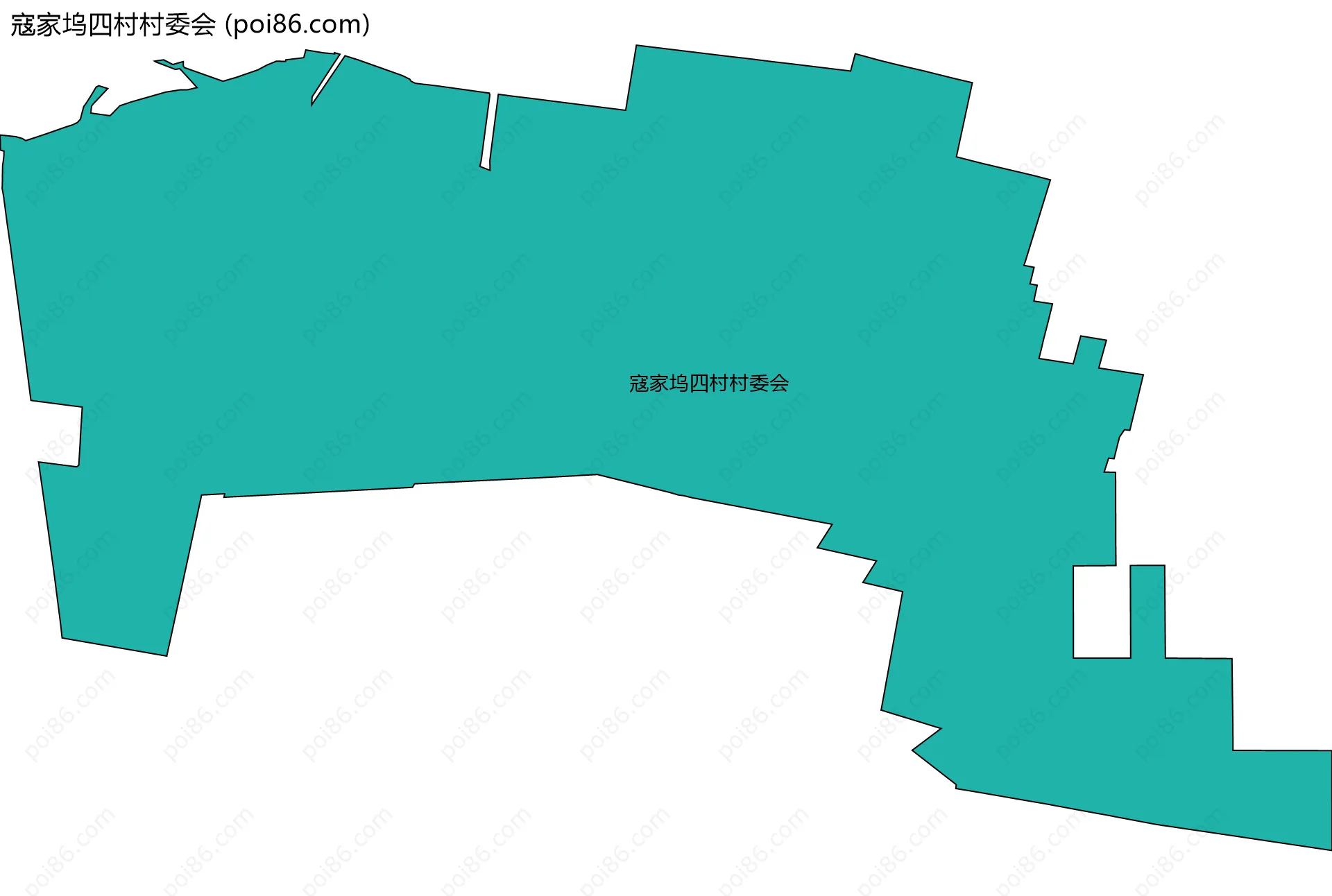 寇家坞四村村委会边界地图