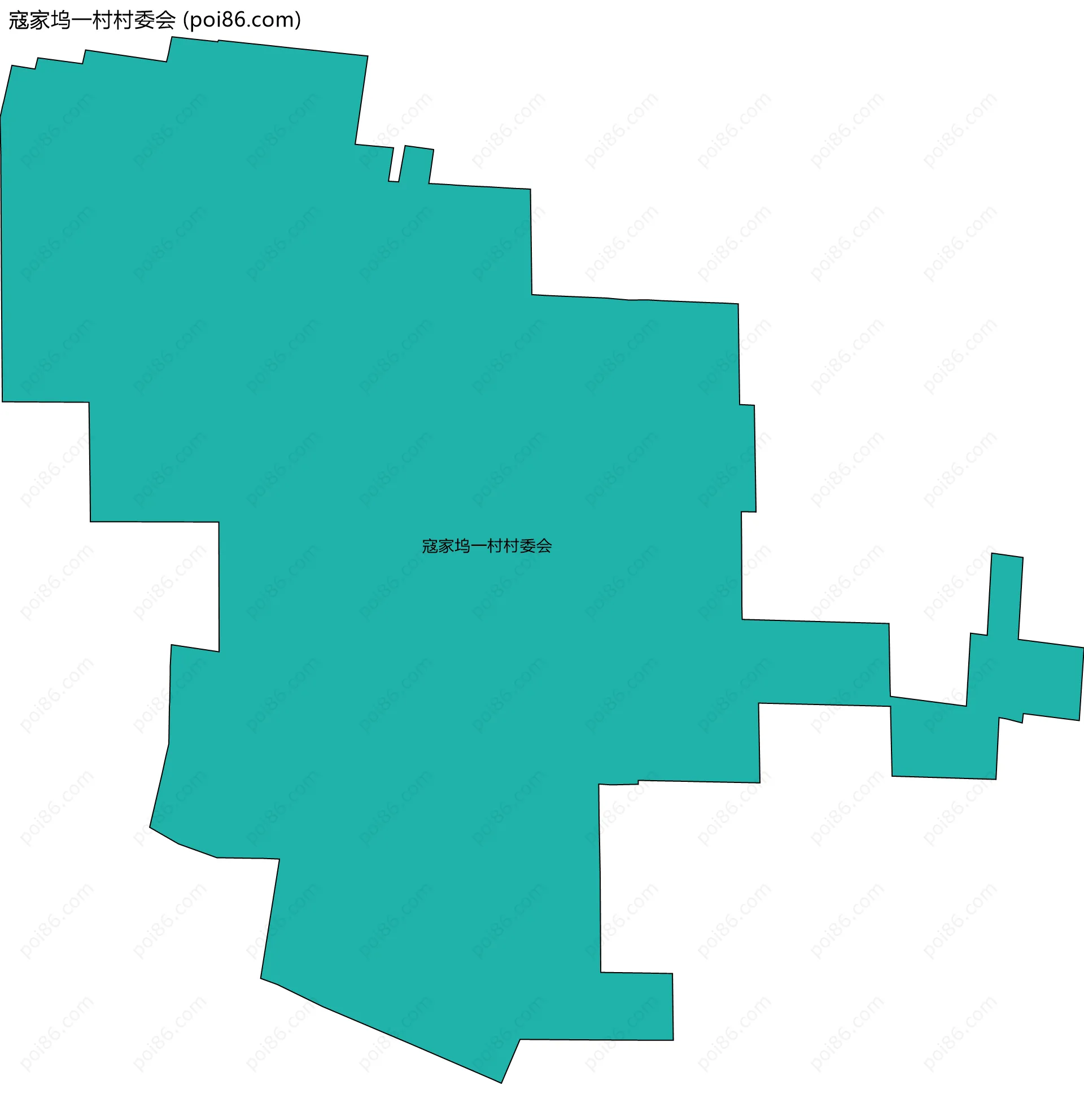 寇家坞一村村委会边界地图