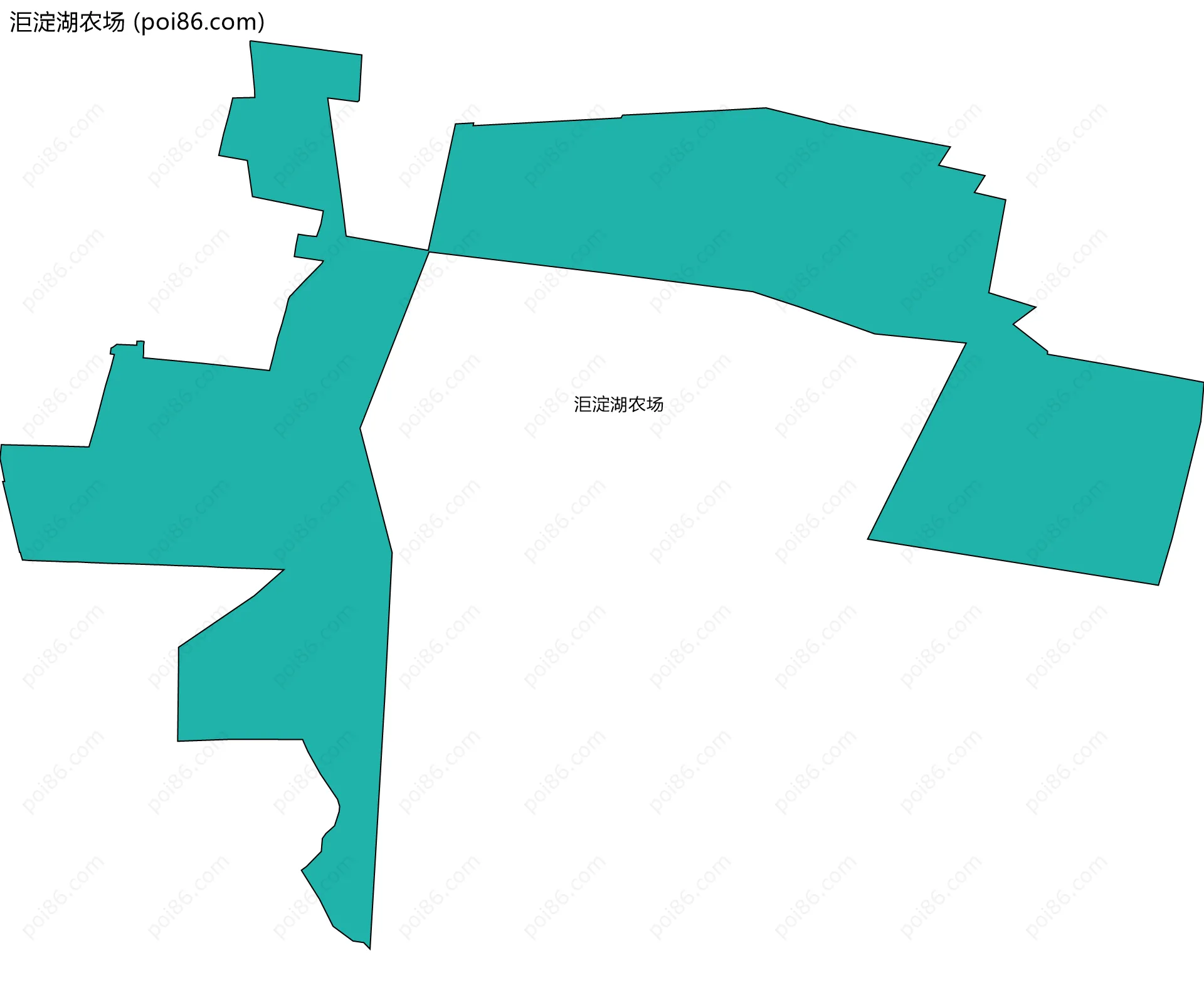 洰淀湖农场边界地图