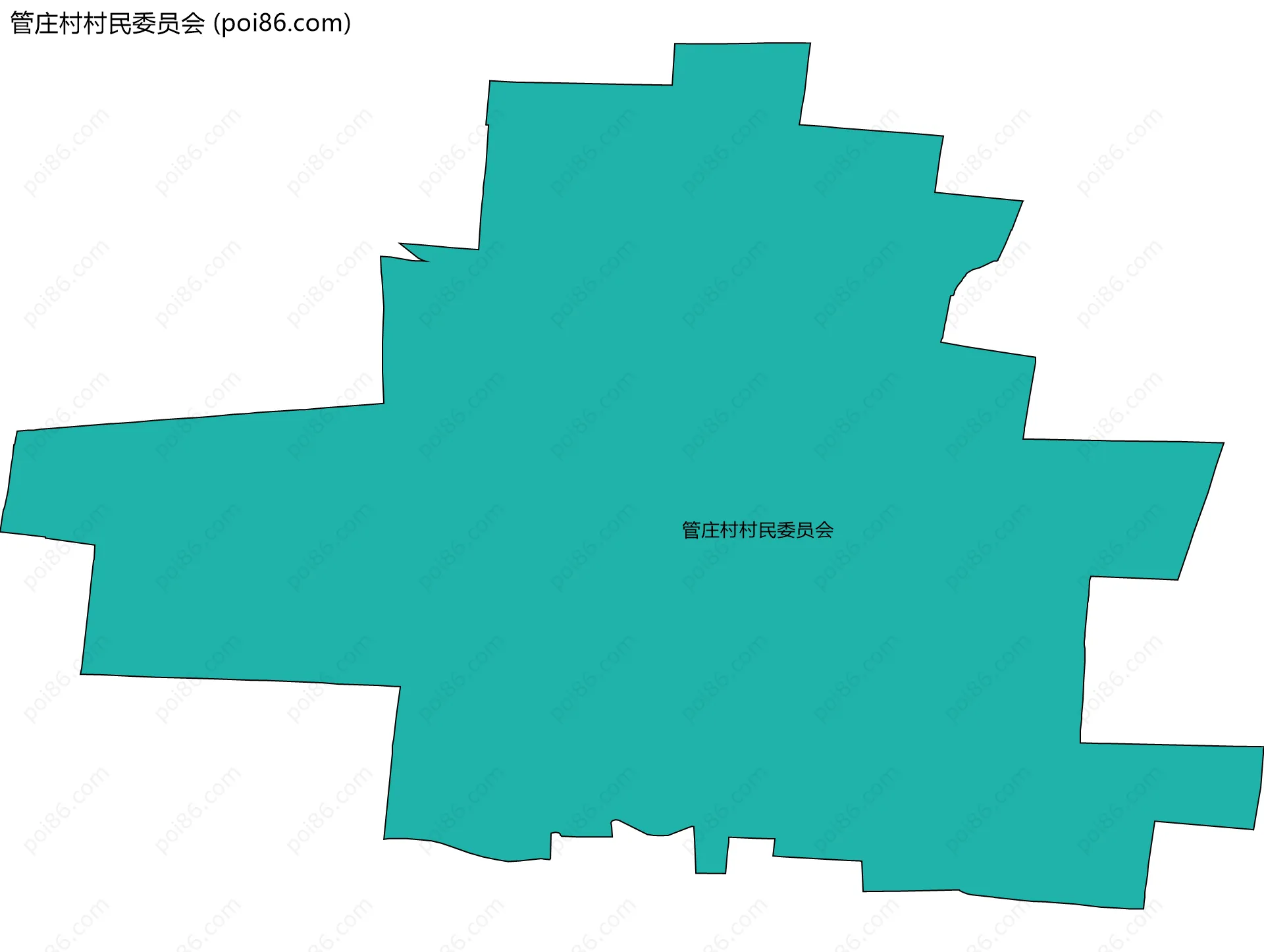 管庄村村民委员会边界地图