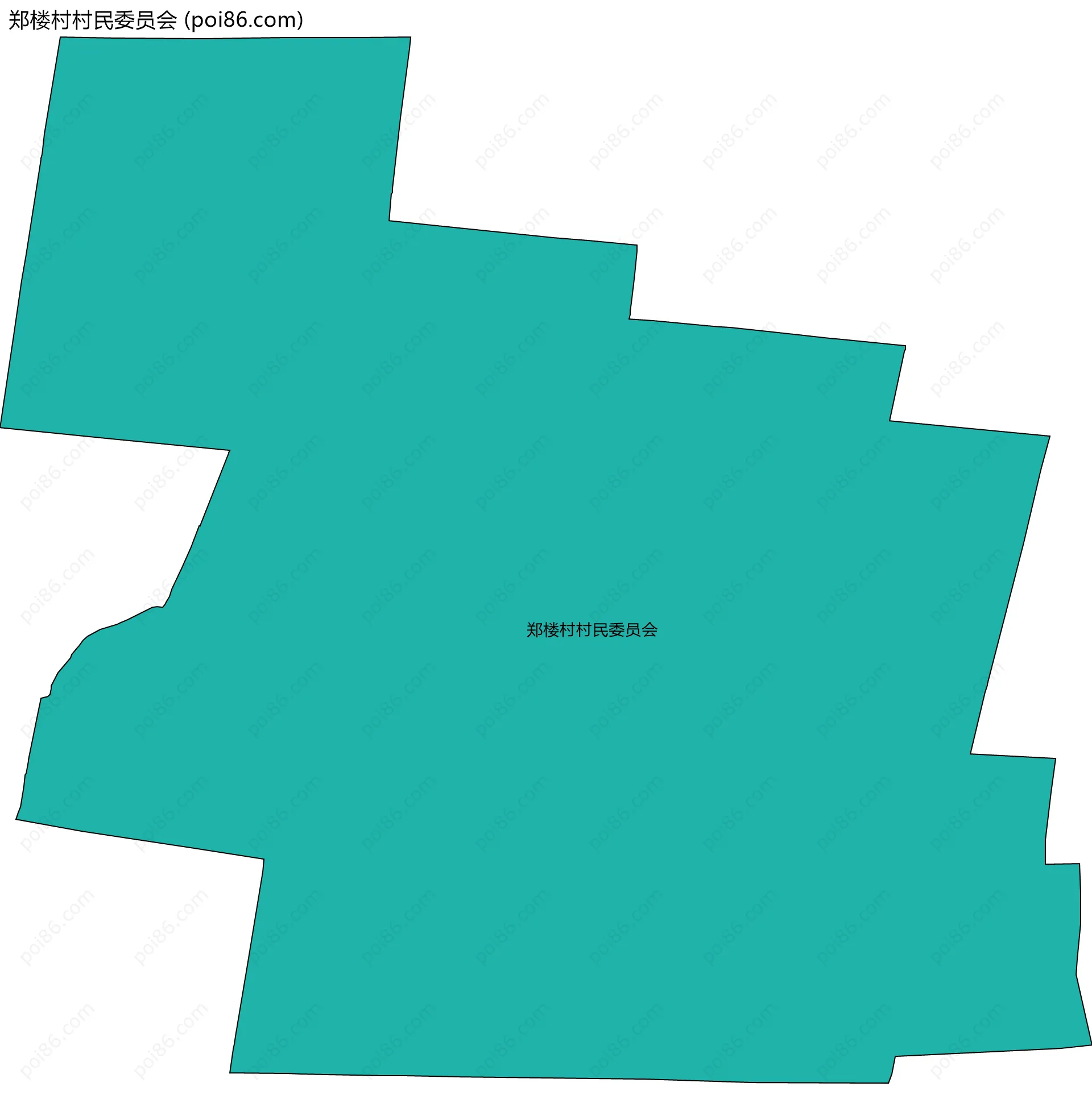 郑楼村村民委员会边界地图