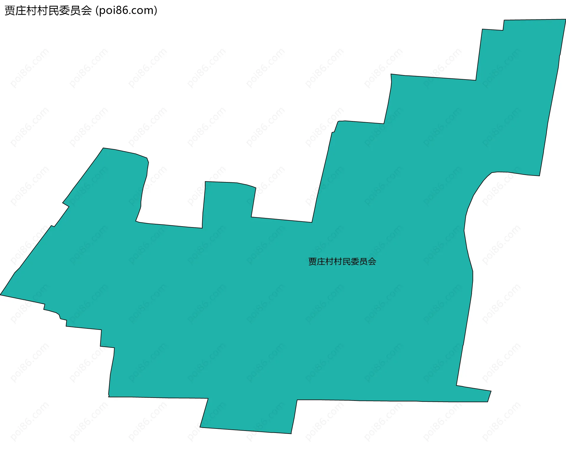 贾庄村村民委员会边界地图
