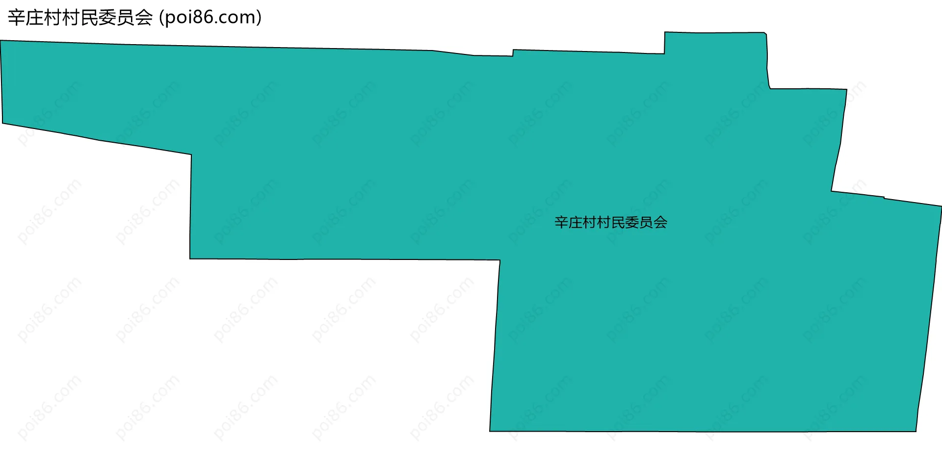 辛庄村村民委员会边界地图