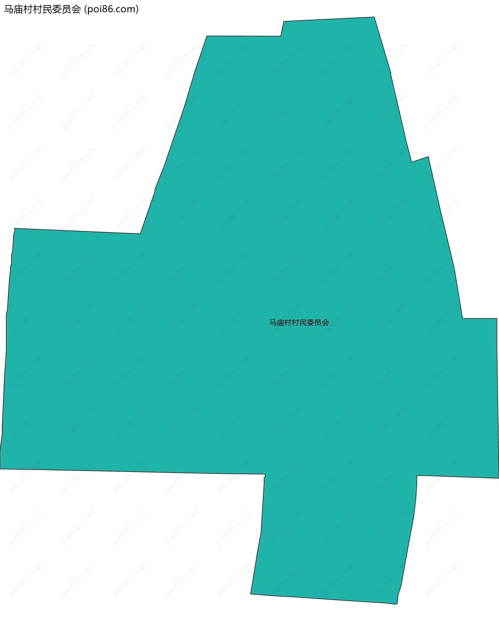 马庙村村民委员会边界地图