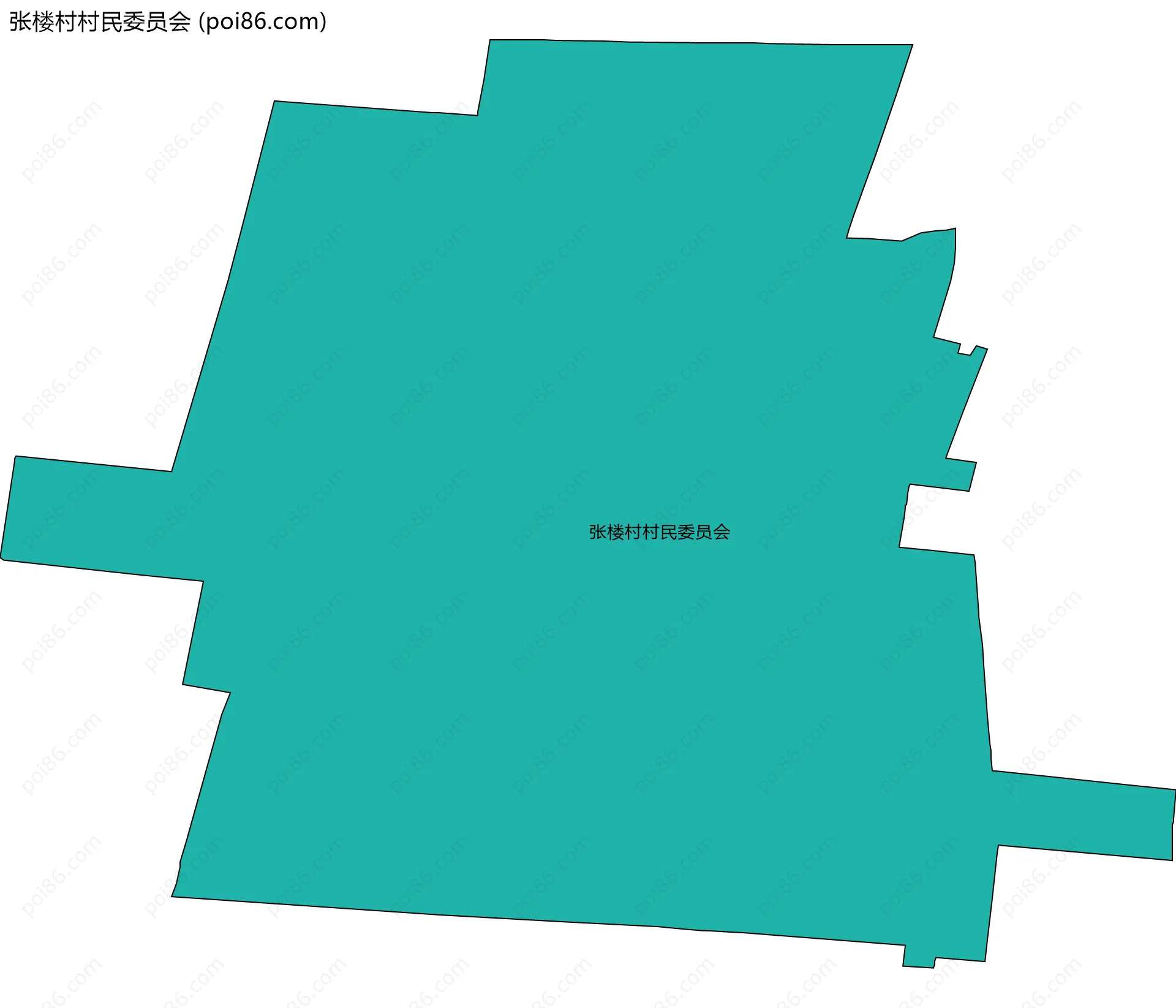 张楼村村民委员会边界地图