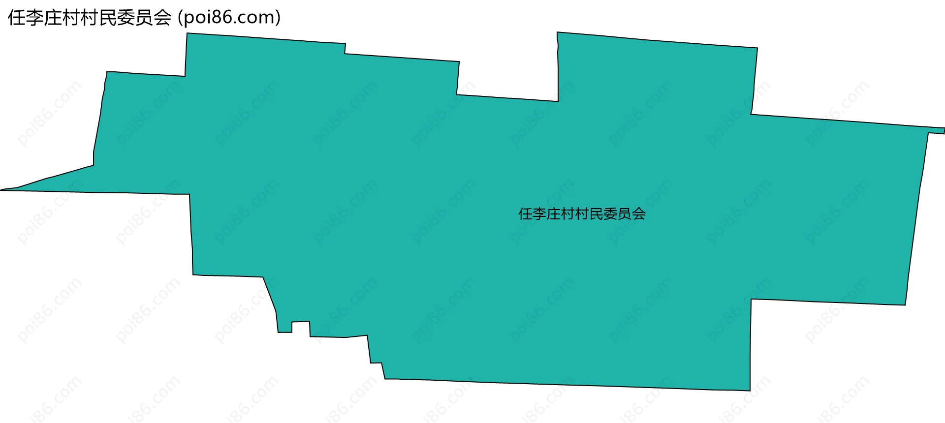 任李庄村村民委员会边界地图