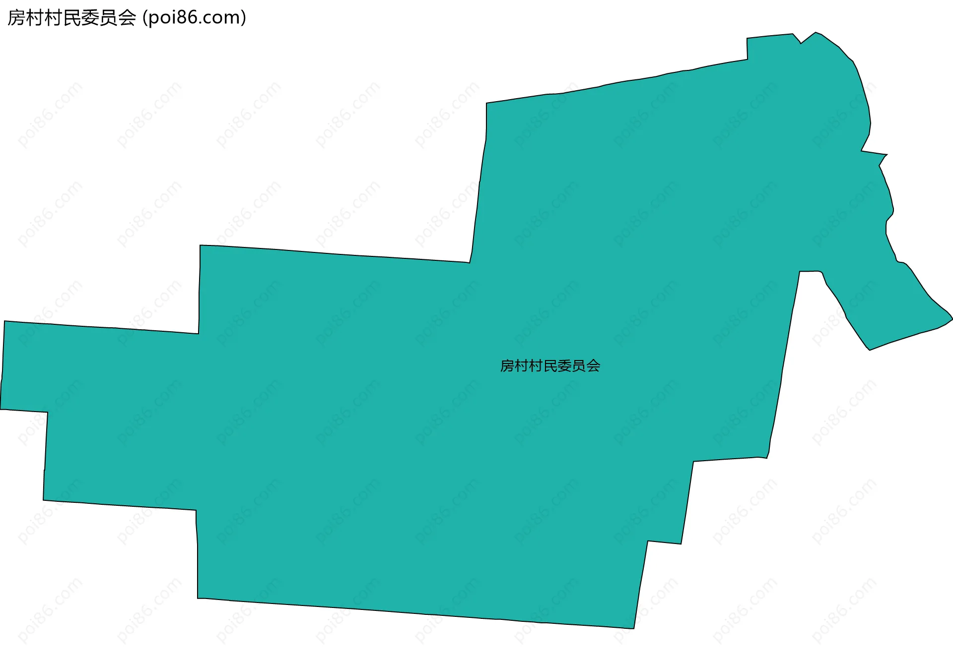 房村村民委员会边界地图