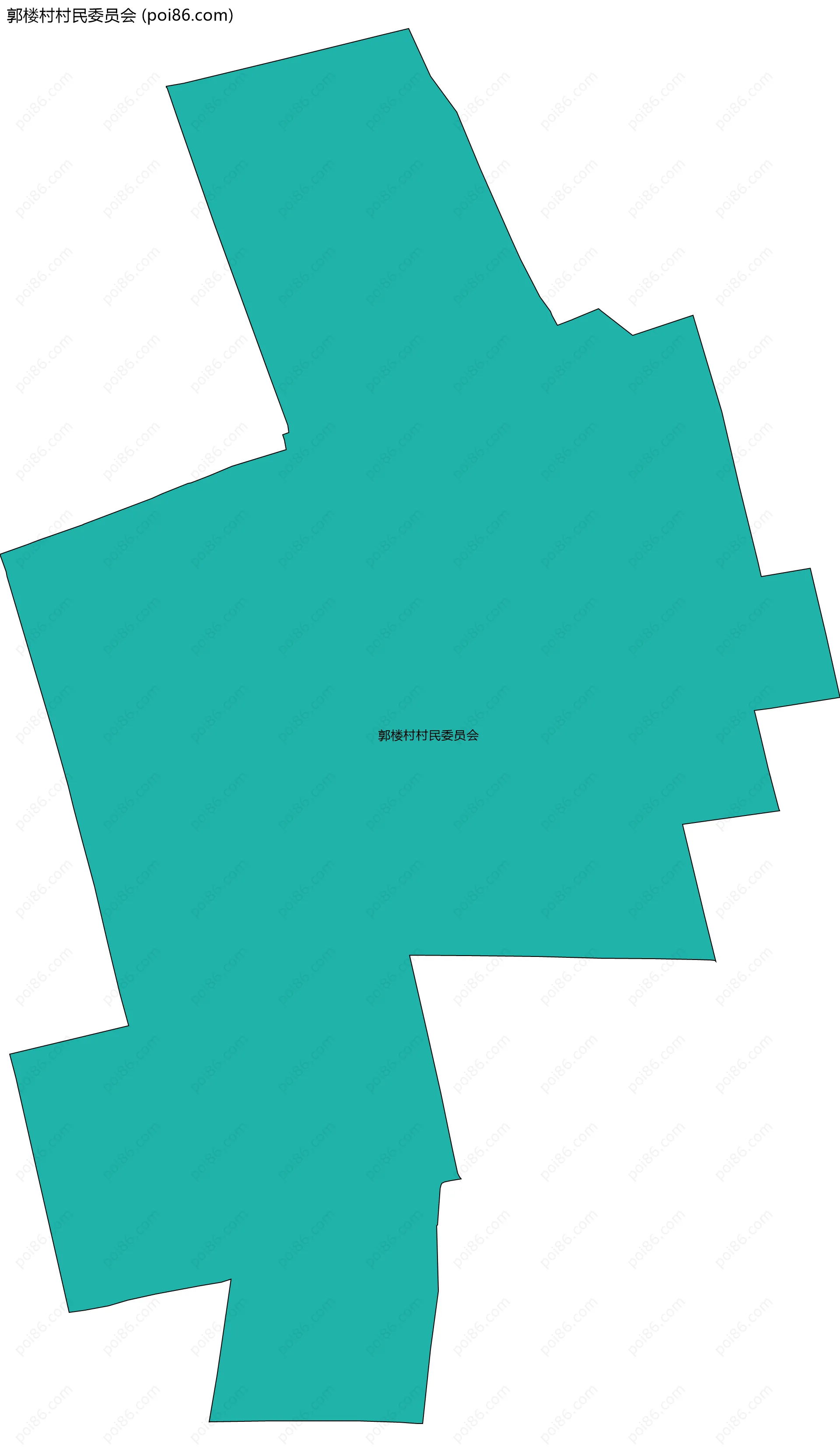 郭楼村村民委员会边界地图