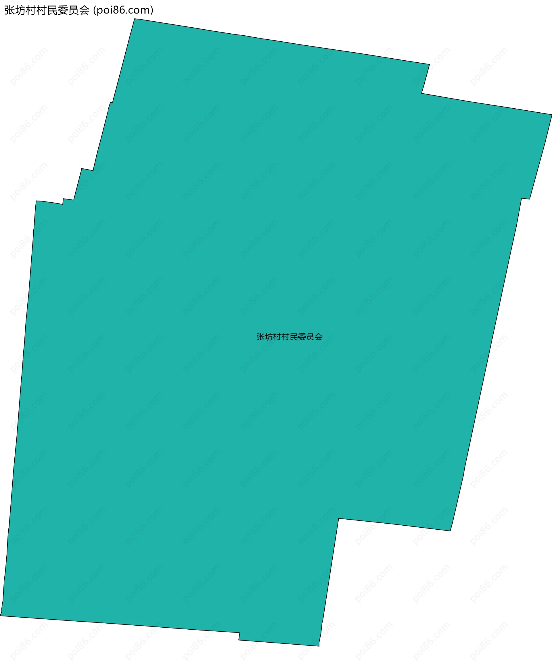 张坊村村民委员会边界地图