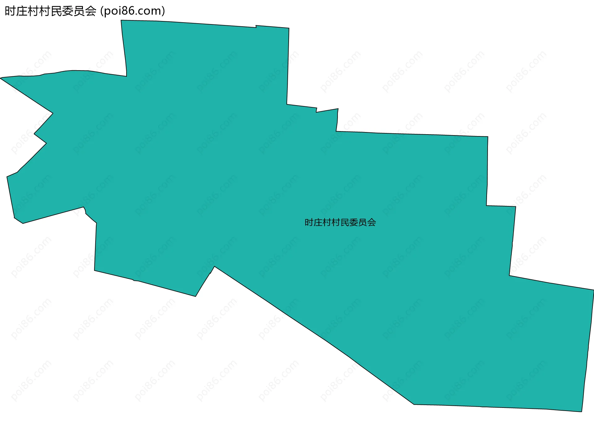 时庄村村民委员会边界地图