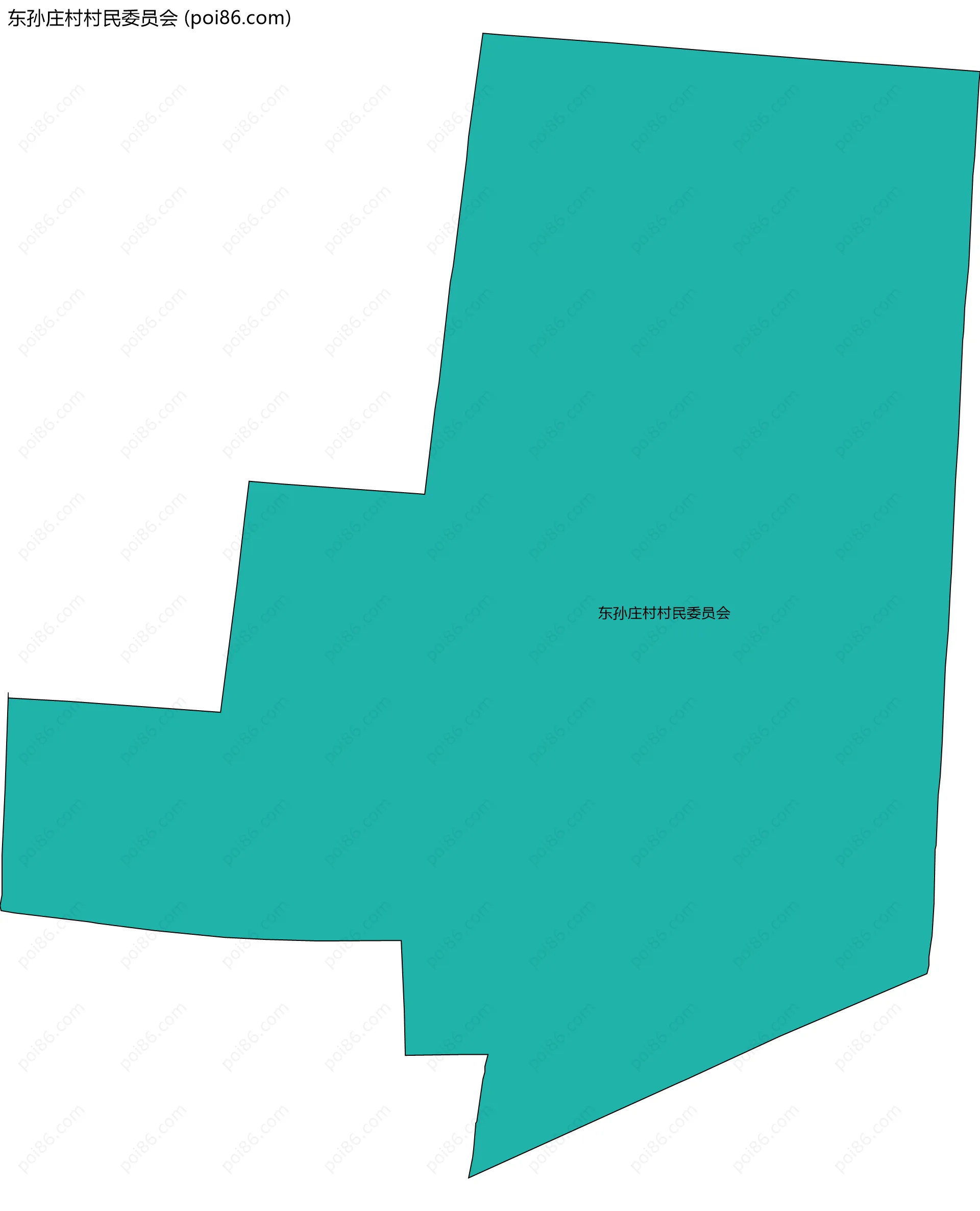 东孙庄村村民委员会边界地图