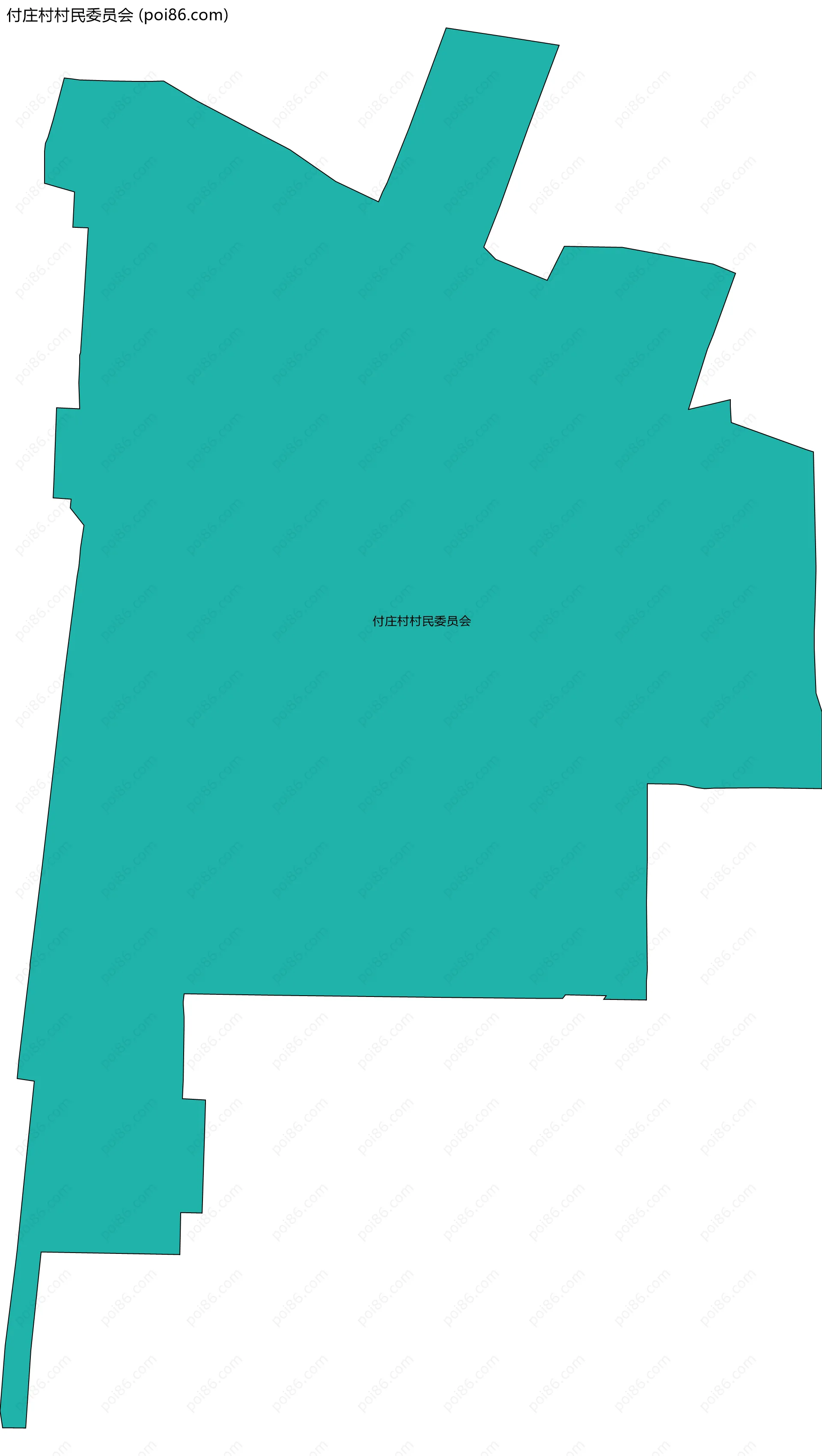付庄村村民委员会边界地图