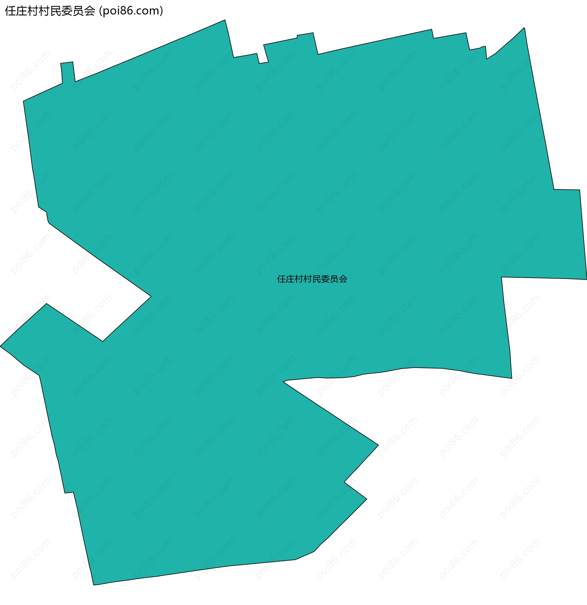 任庄村村民委员会边界地图