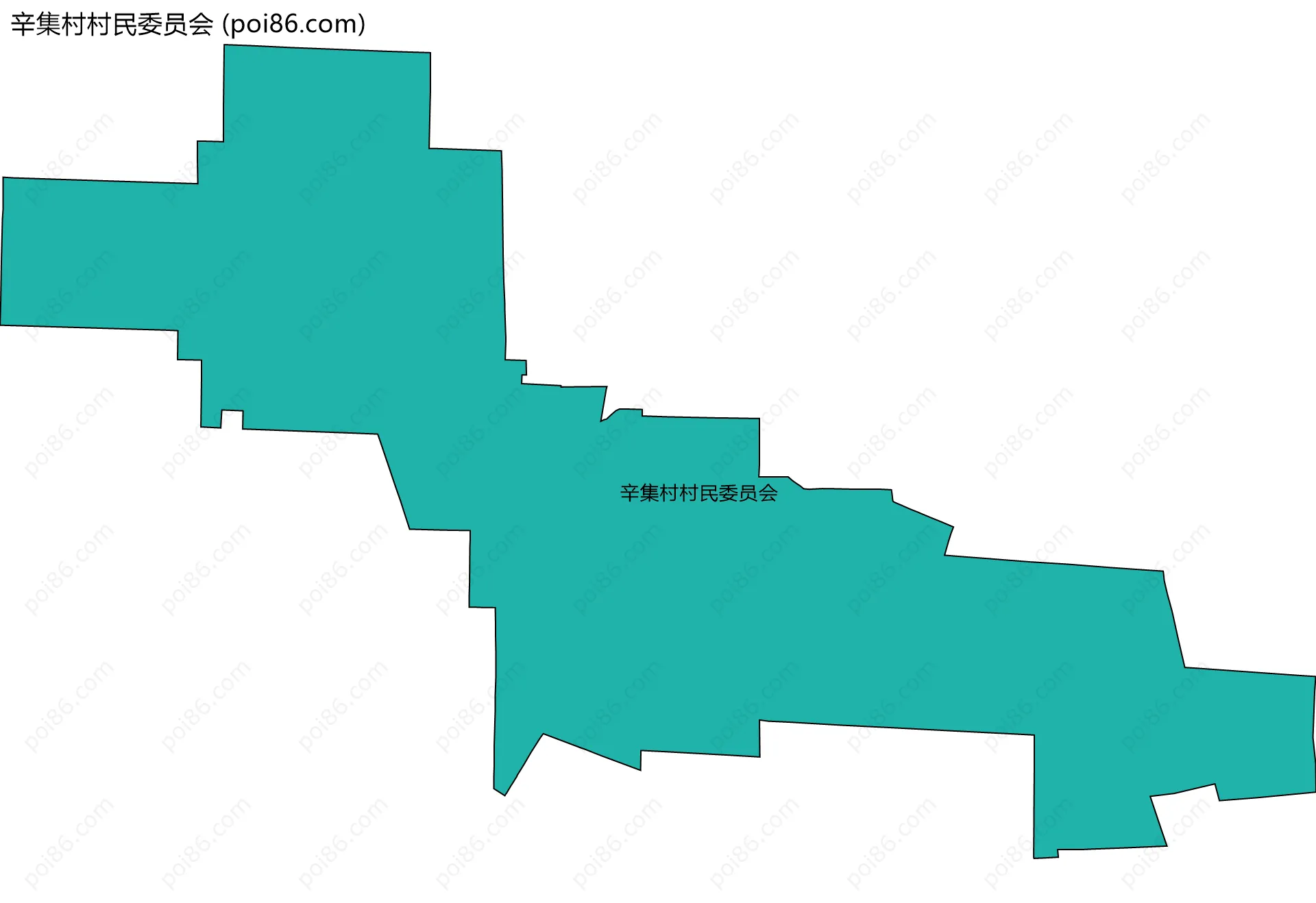 辛集村村民委员会边界地图