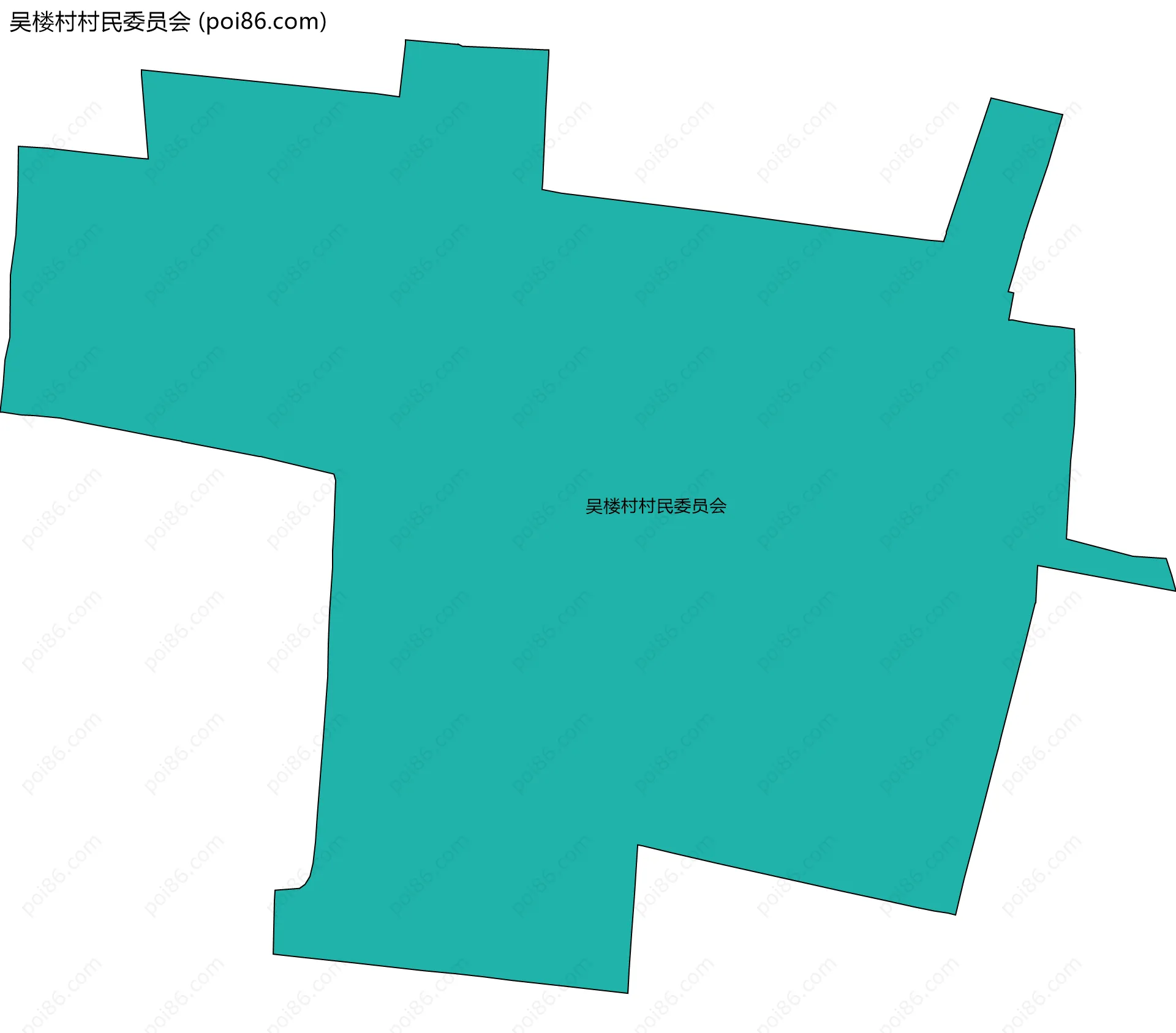 吴楼村村民委员会边界地图