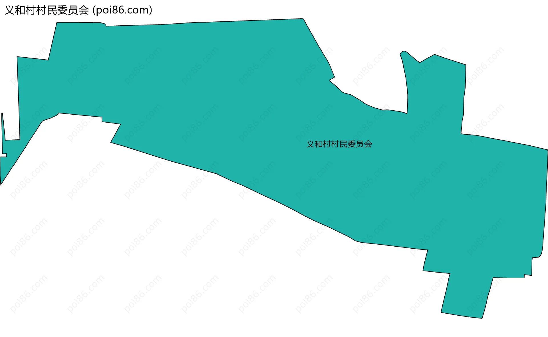 义和村村民委员会边界地图