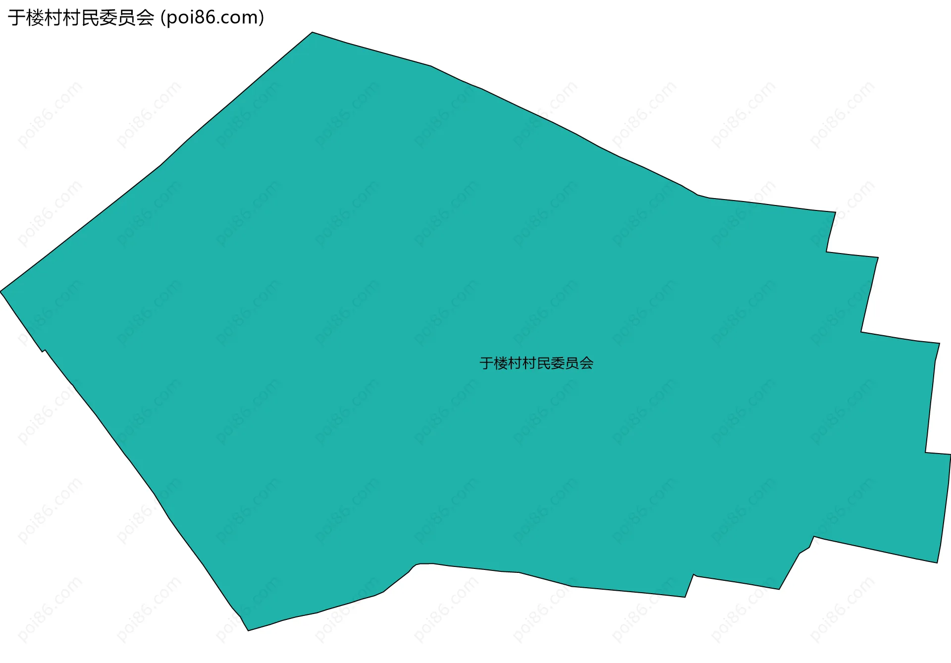 于楼村村民委员会边界地图