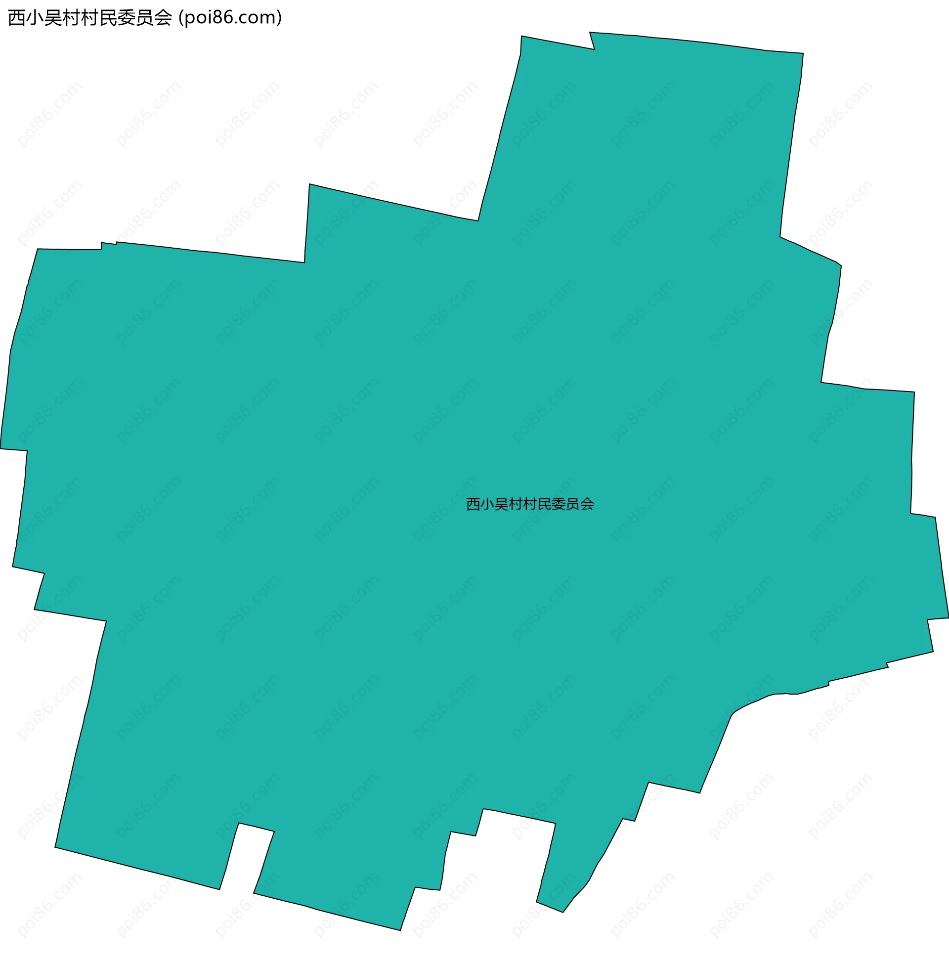 西小吴村村民委员会边界地图