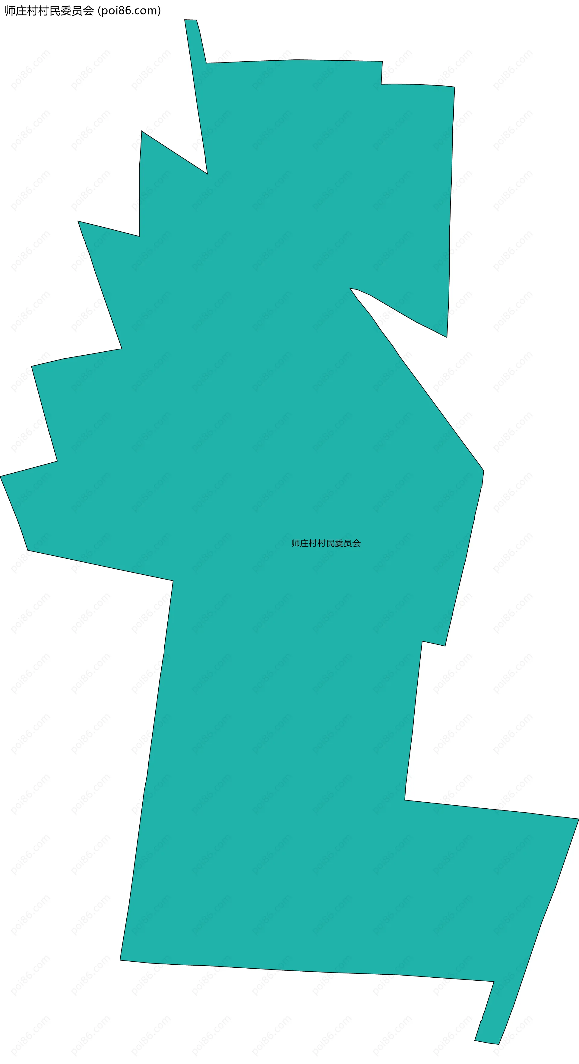 师庄村村民委员会边界地图