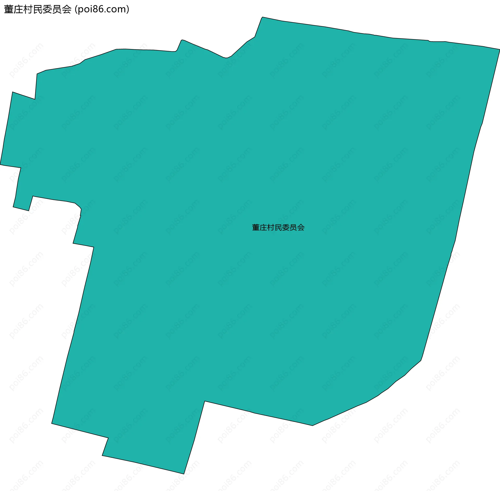 董庄村民委员会边界地图