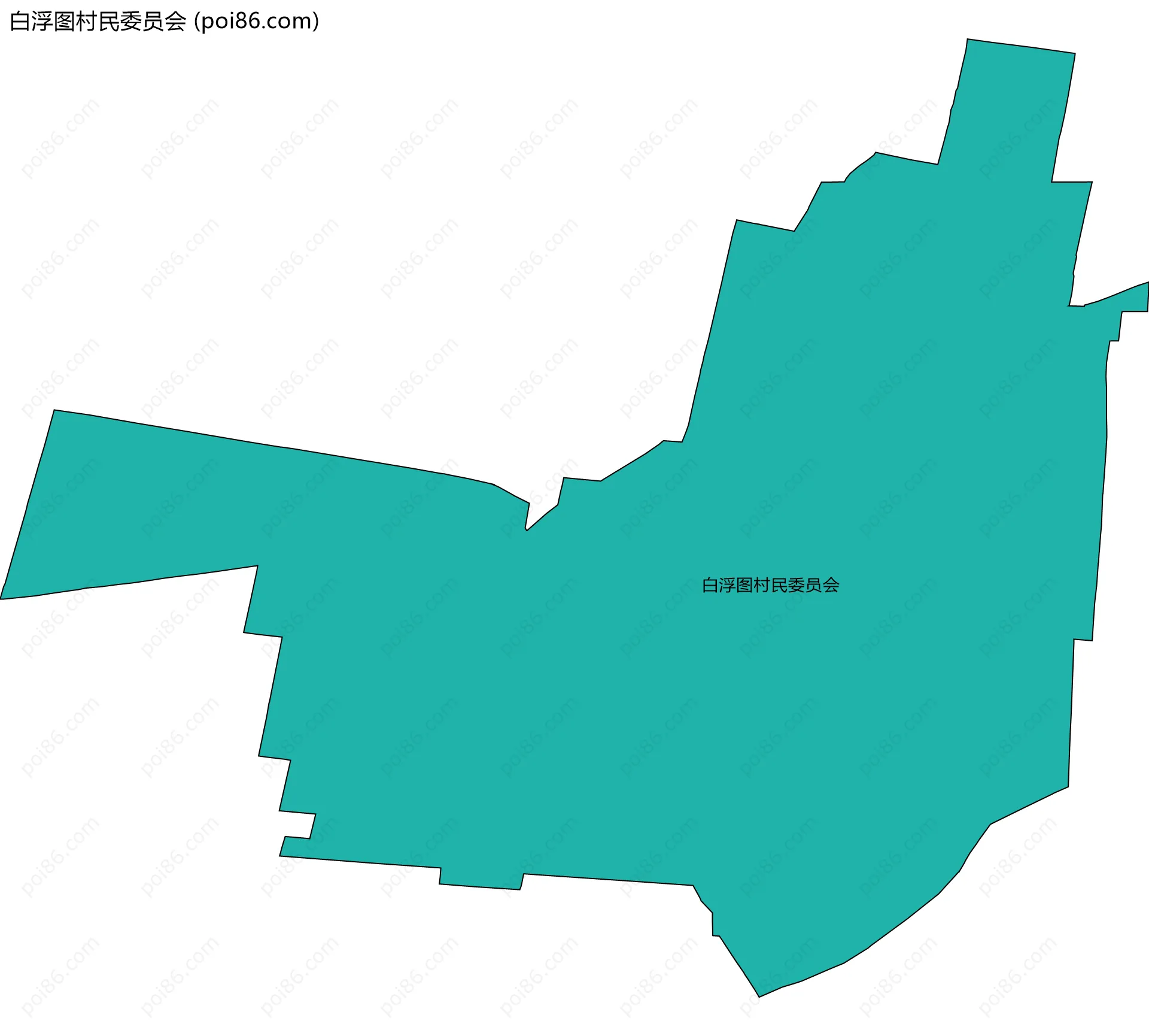 白浮图村民委员会边界地图