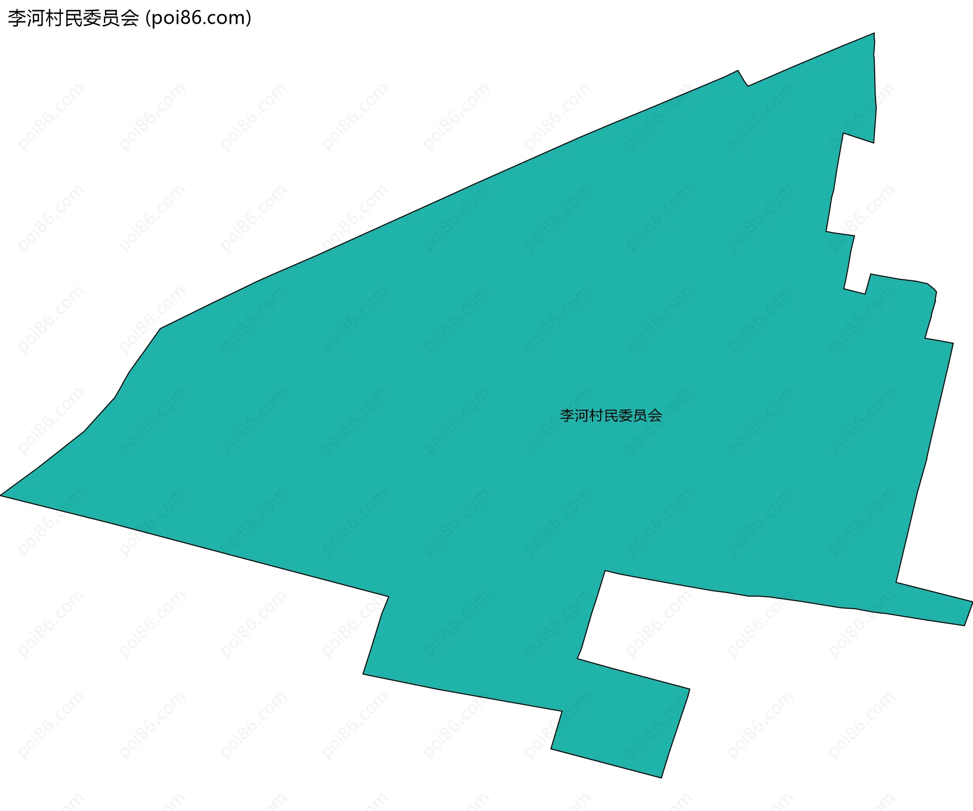 李河村民委员会边界地图