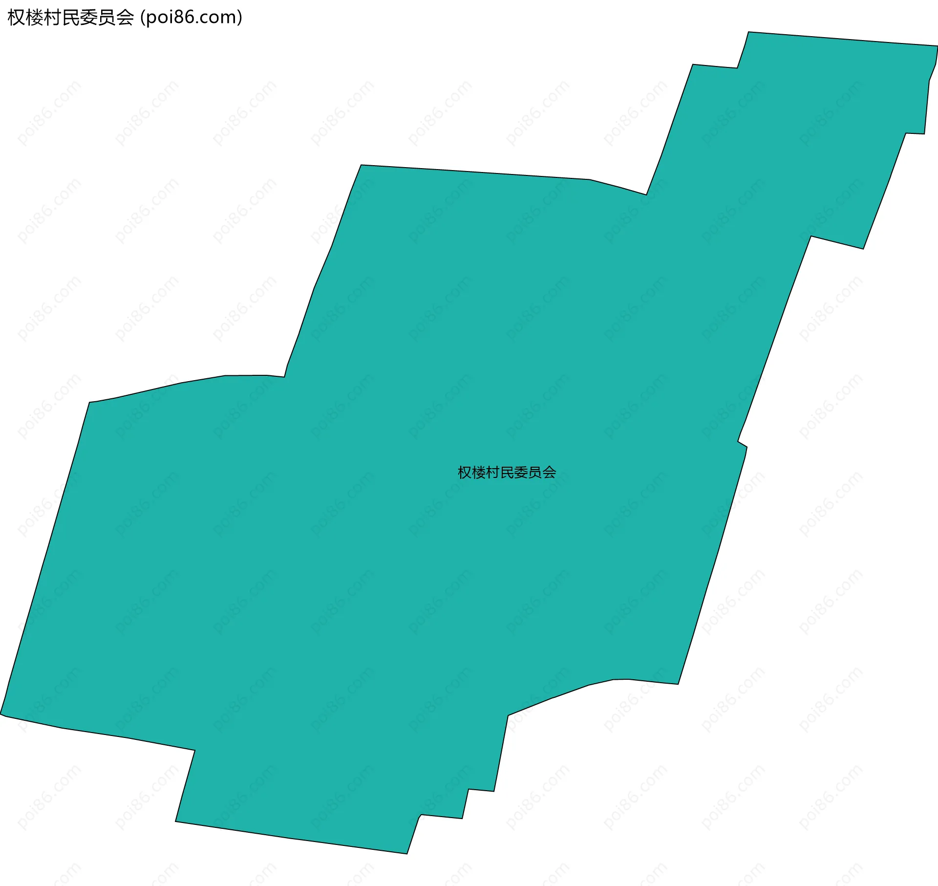 权楼村民委员会边界地图