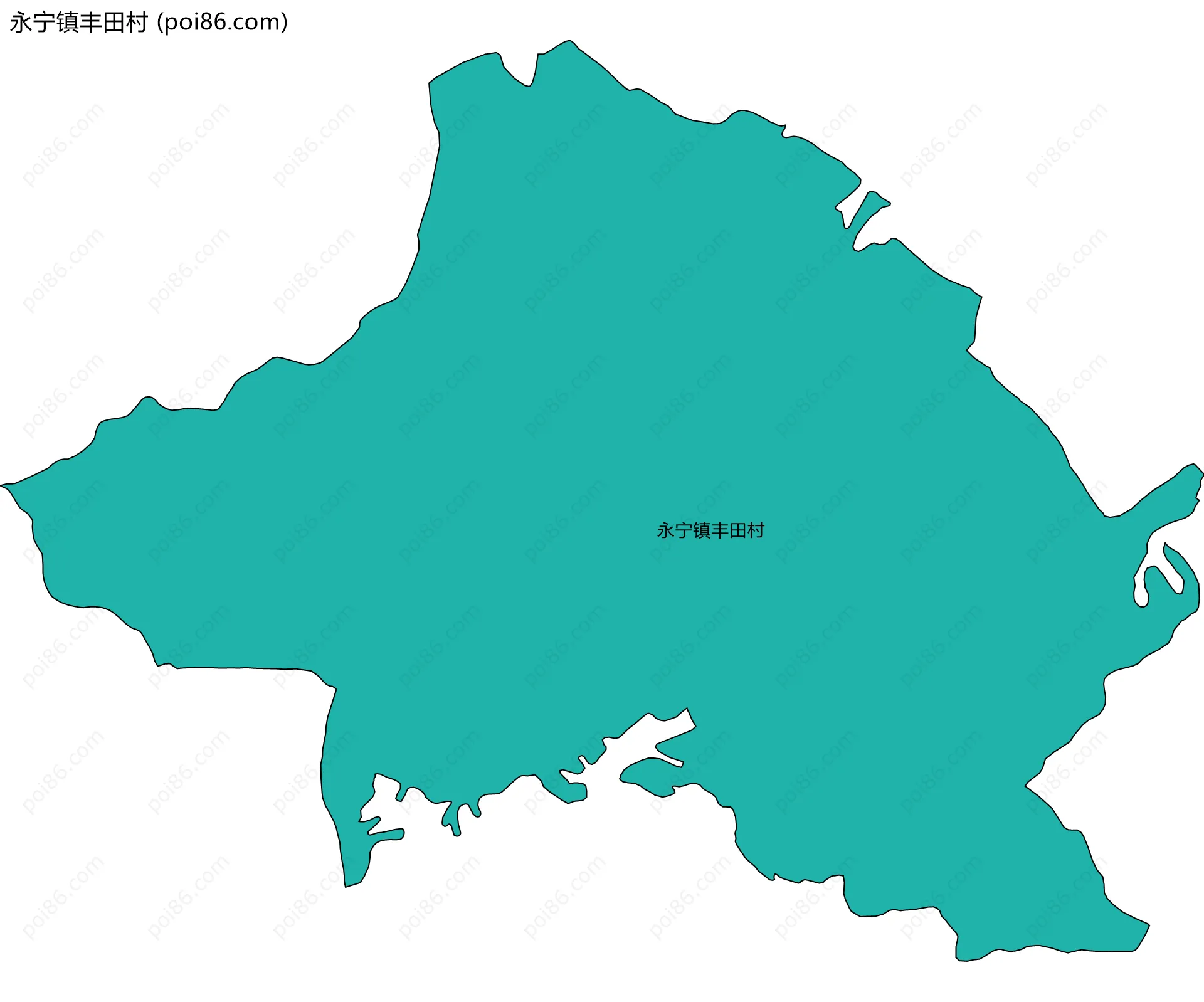 永宁镇丰田村边界地图