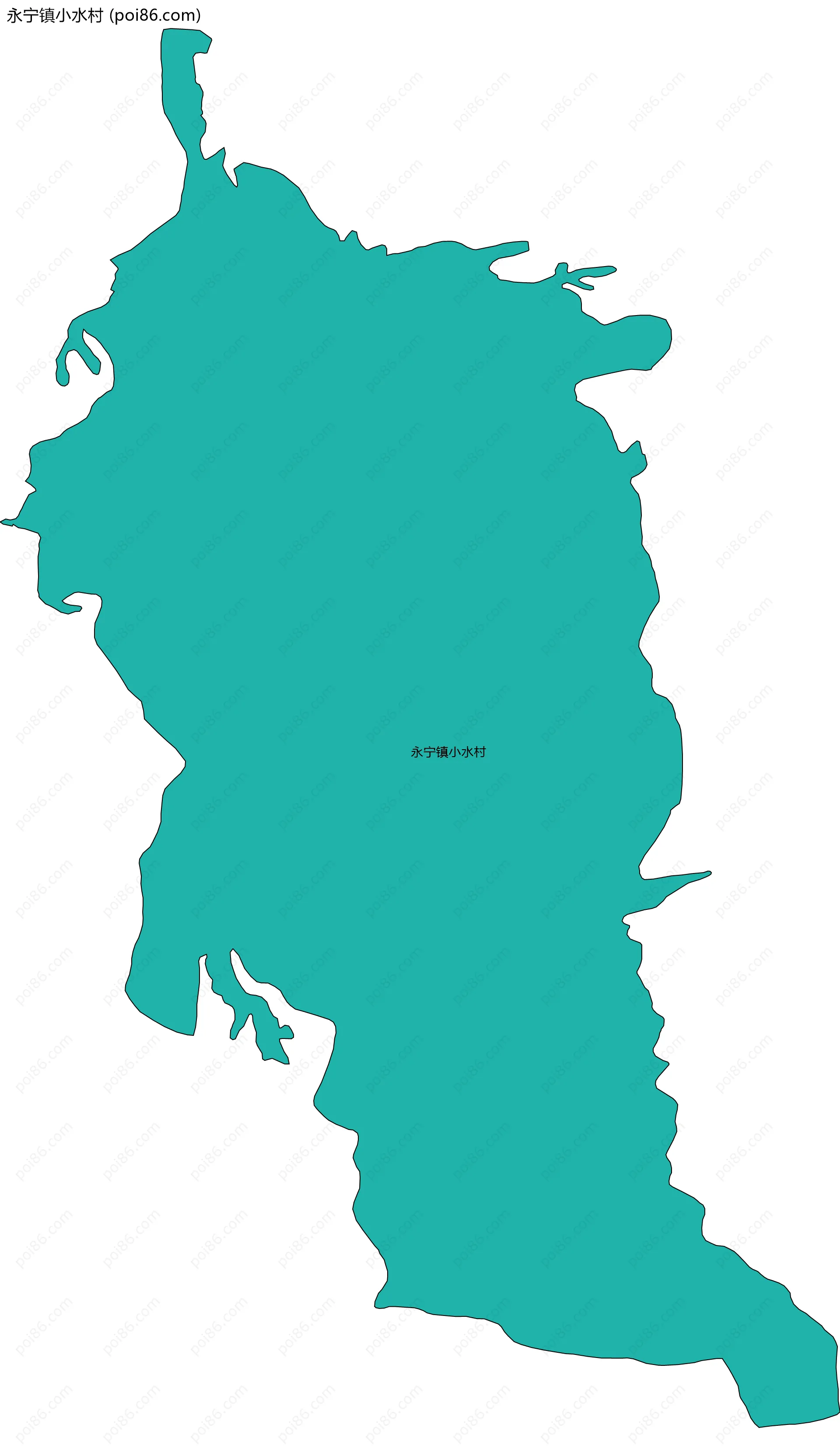 永宁镇小水村边界地图