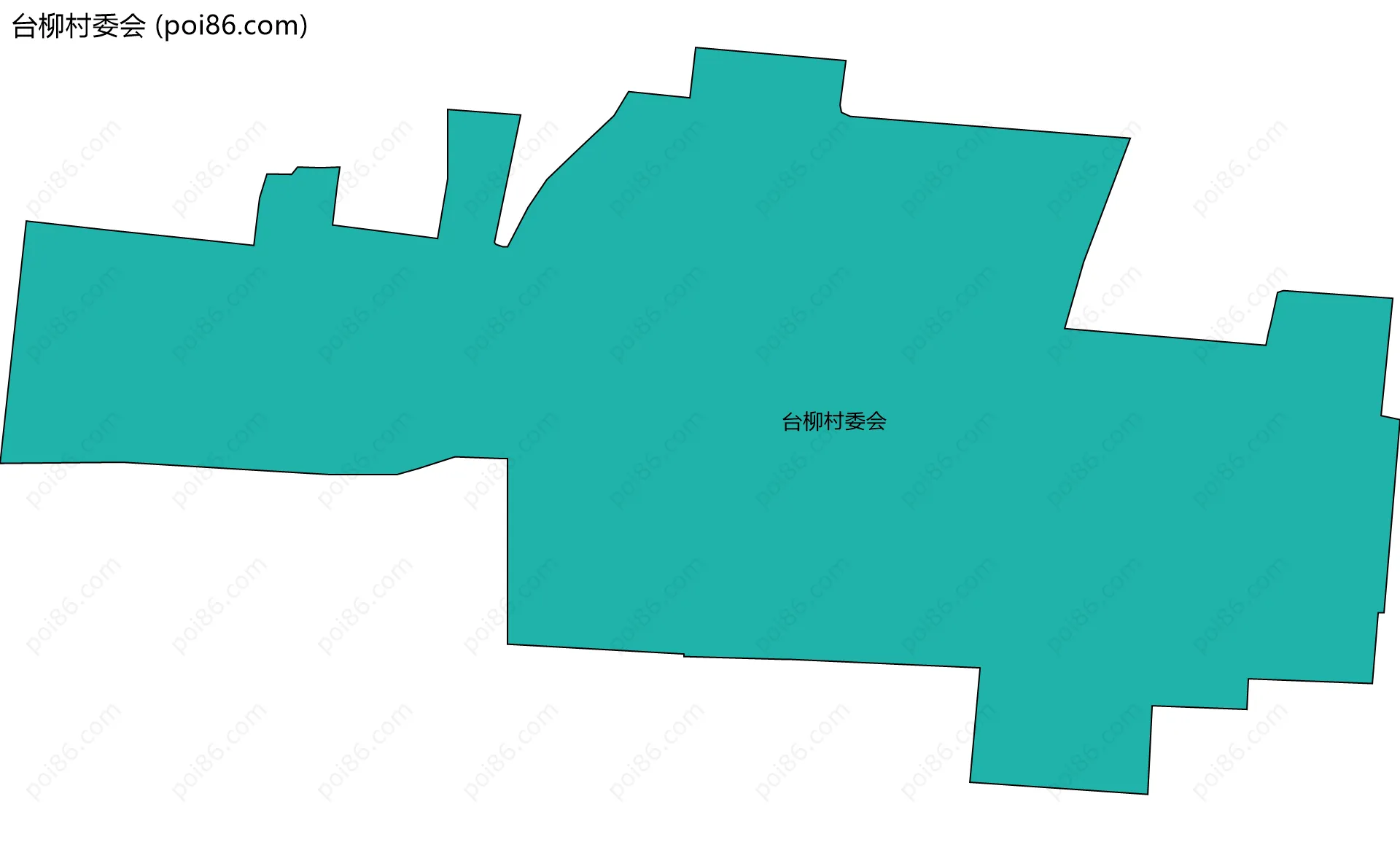 台柳村委会边界地图