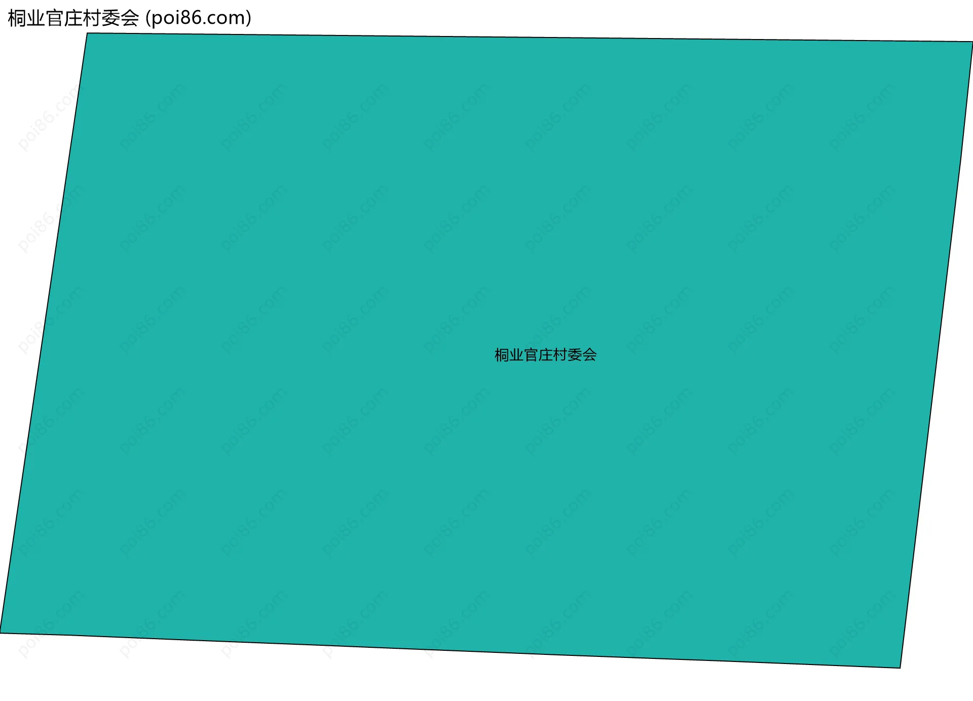 桐业官庄村委会边界地图
