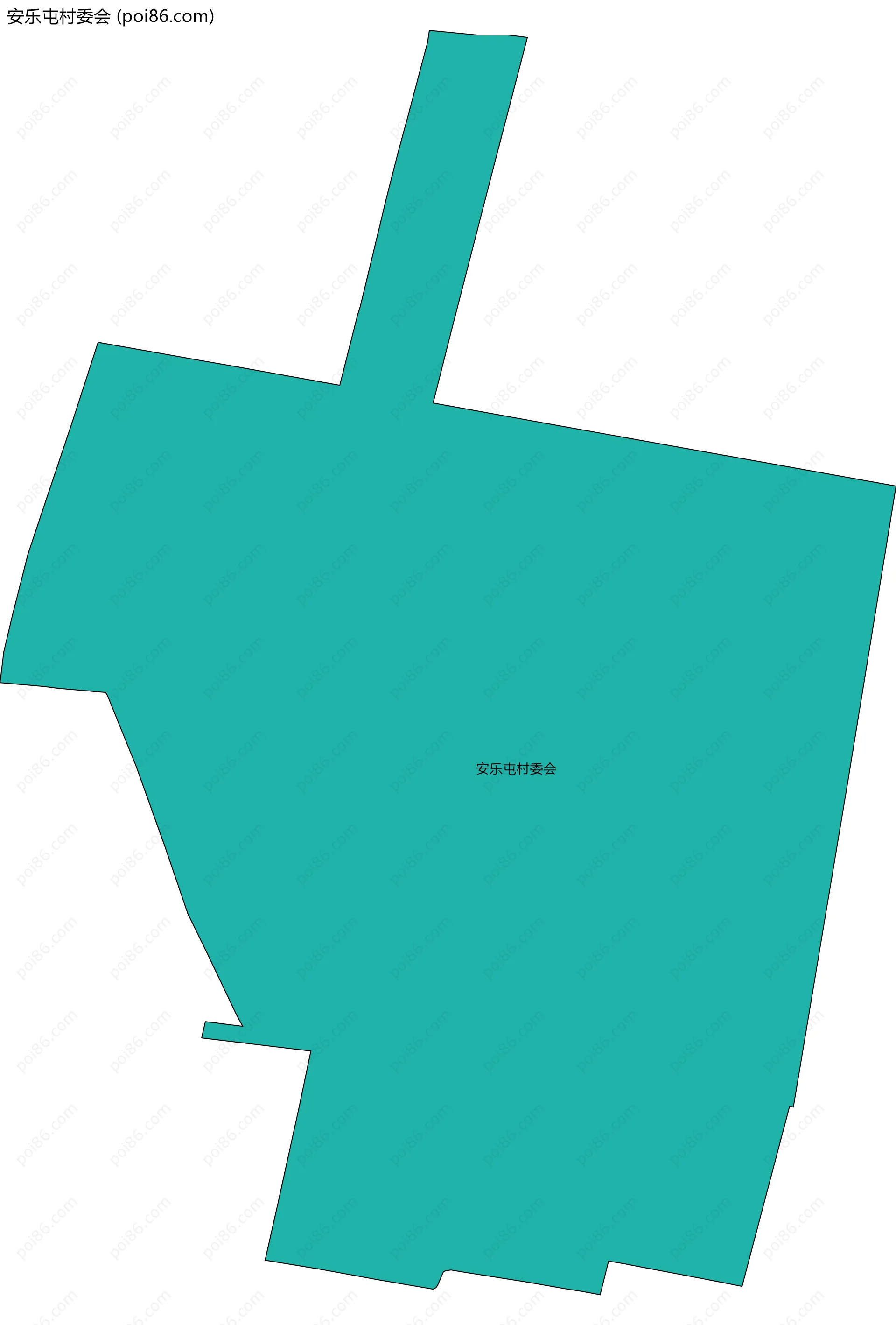 安乐屯村委会边界地图