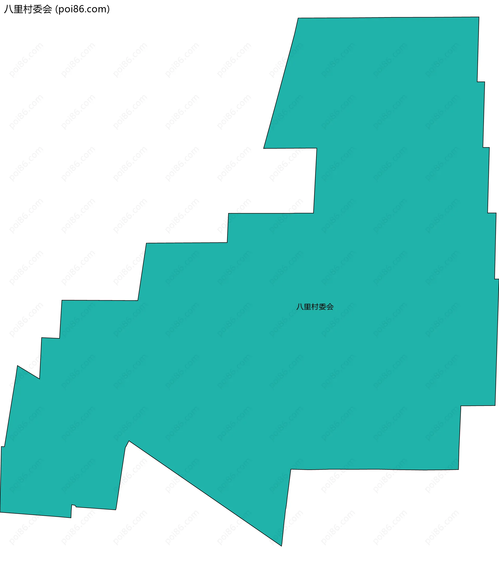 八里村委会边界地图